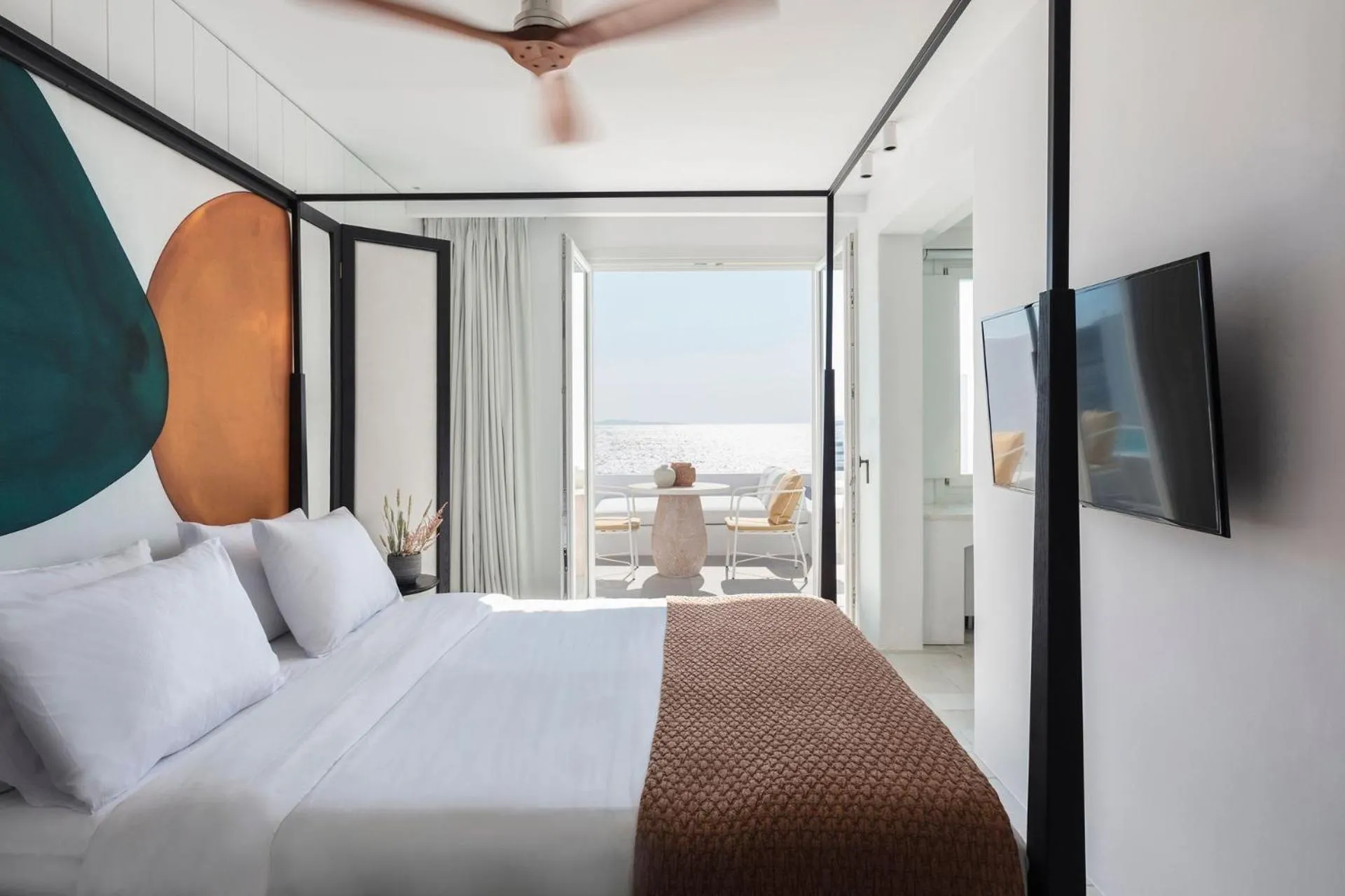 Sea view, Bed in Porto Mykonos