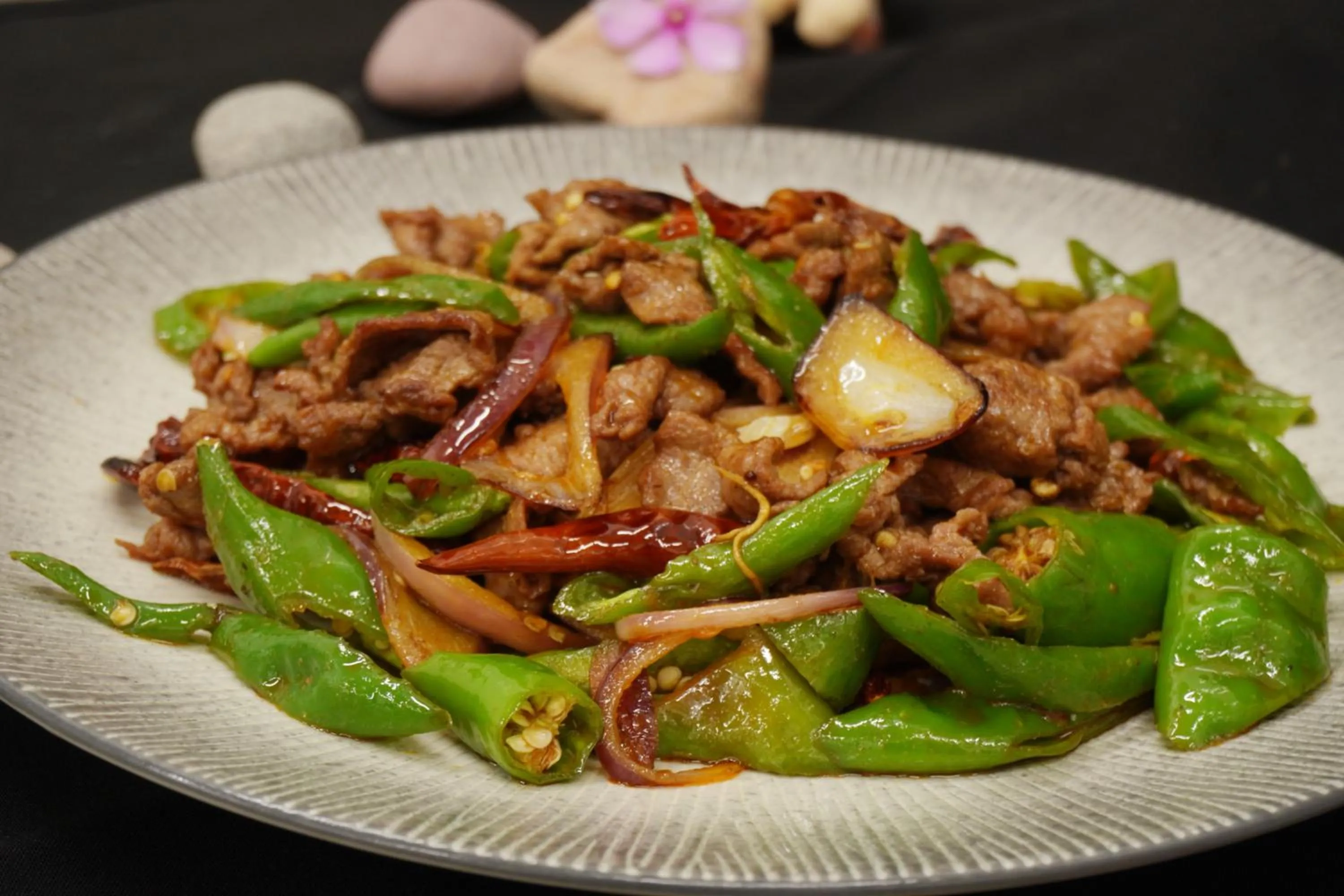 Food close-up in Escale International Hotel