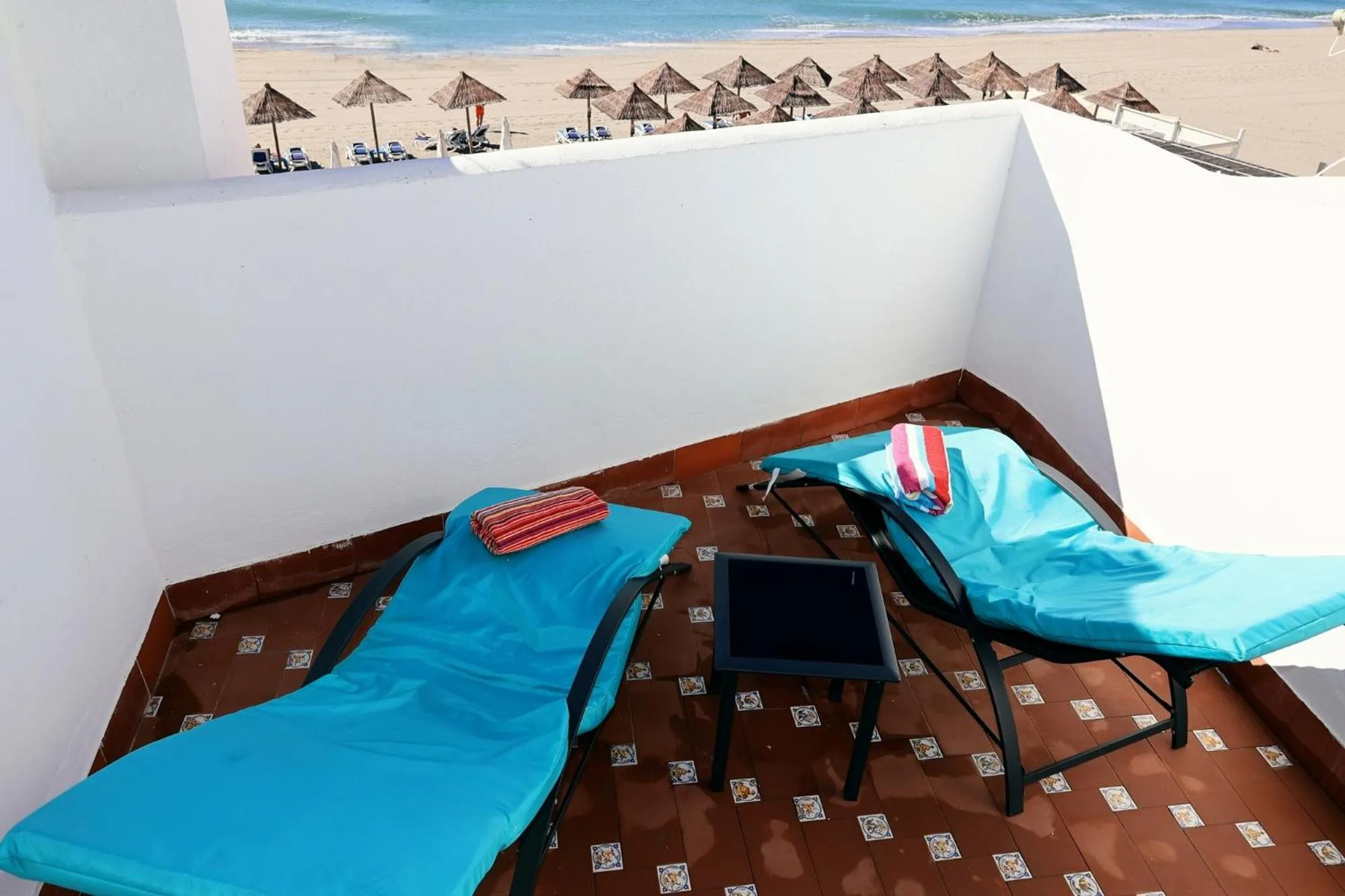 Patio in Sea Front Apartment in La Cala de Mijas