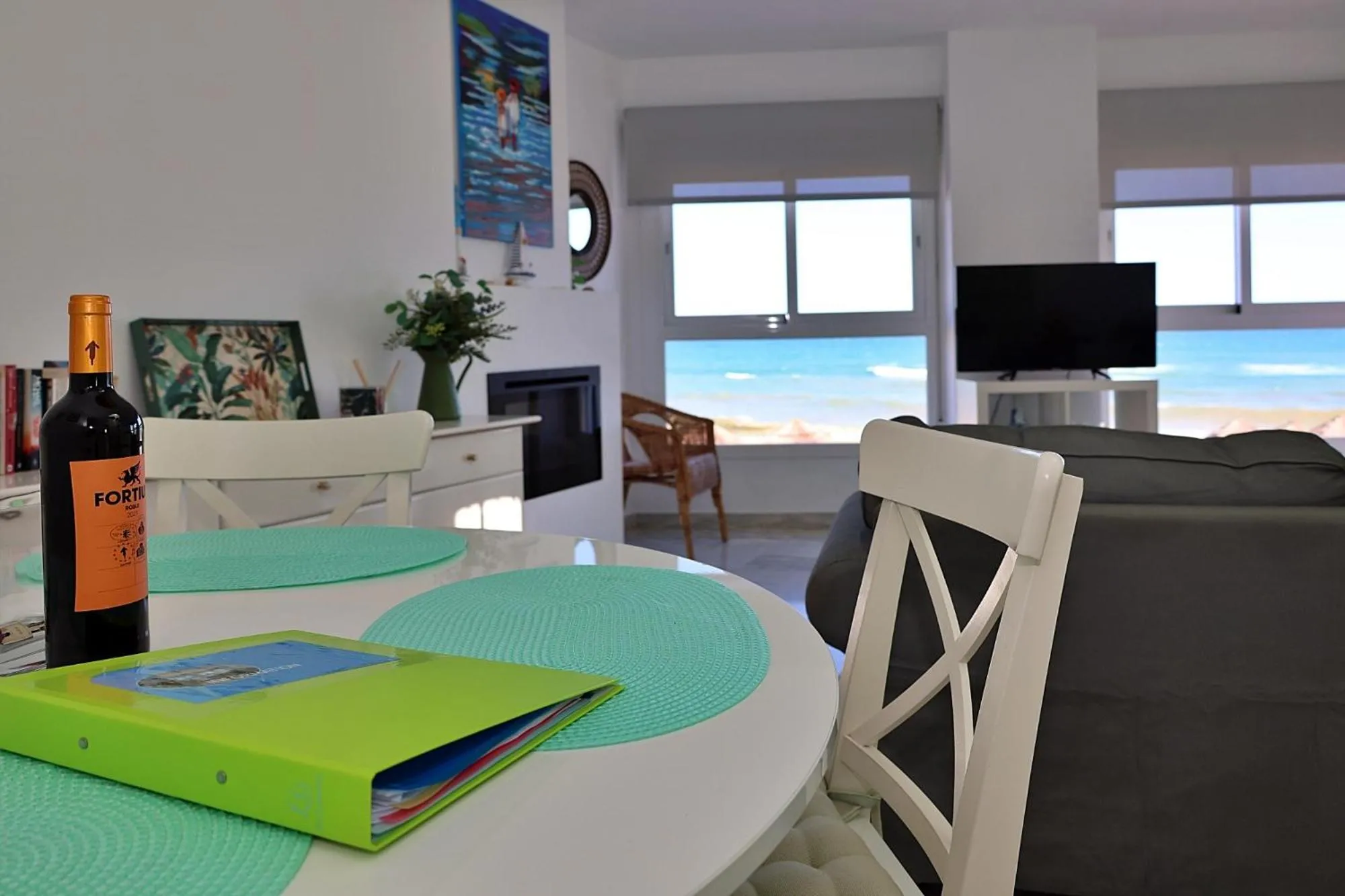 Living room in Sea Front Apartment in La Cala de Mijas