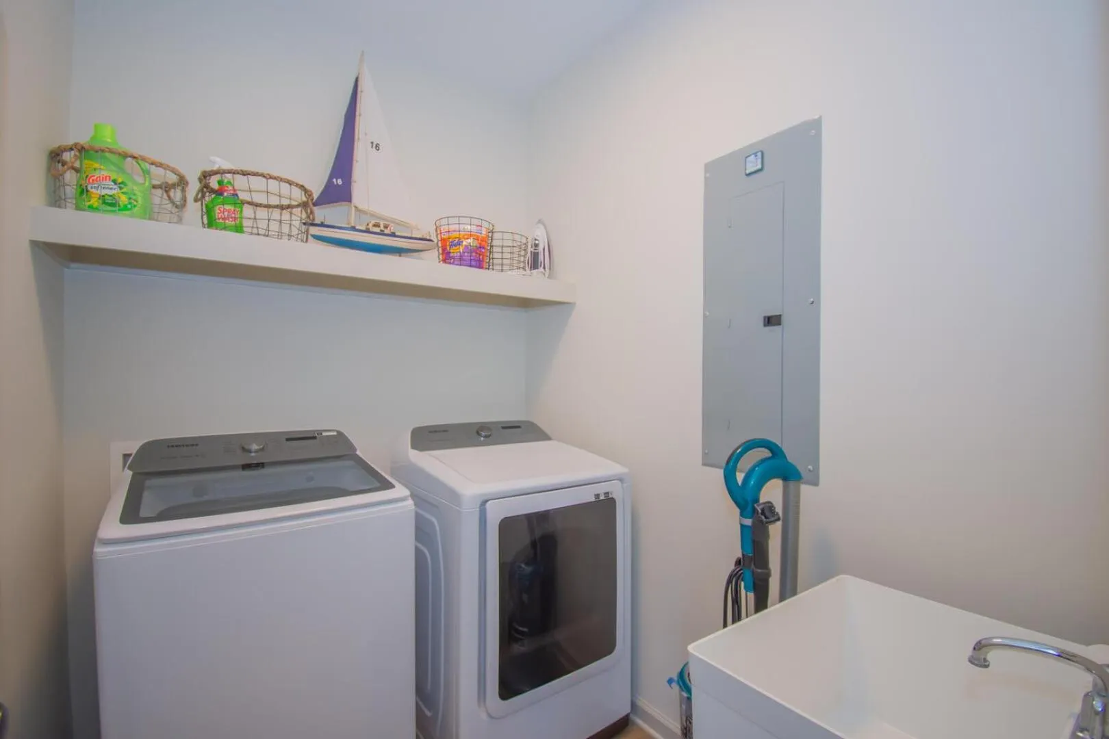 laundry in Magnificent ocean views from upper floor of this 3BR home