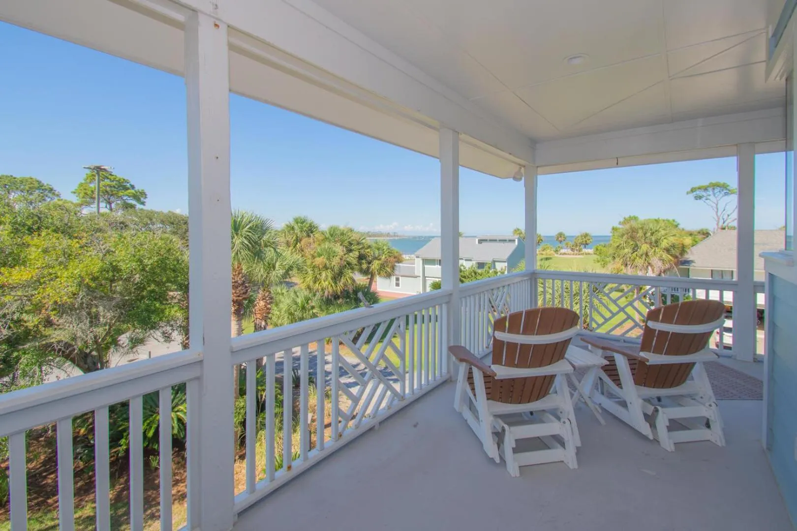 Balcony/Terrace in Magnificent ocean views from upper floor of this 3BR home