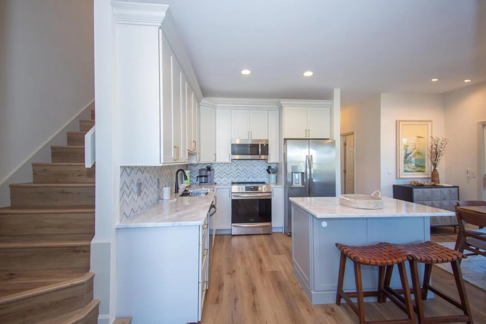 Photo of the whole room in Magnificent ocean views from upper floor of this 3BR home