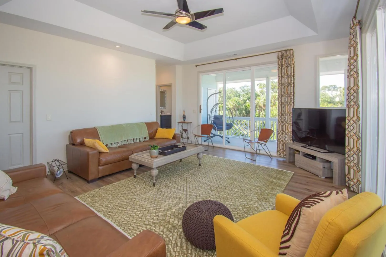 Photo of the whole room in Magnificent ocean views from upper floor of this 3BR home