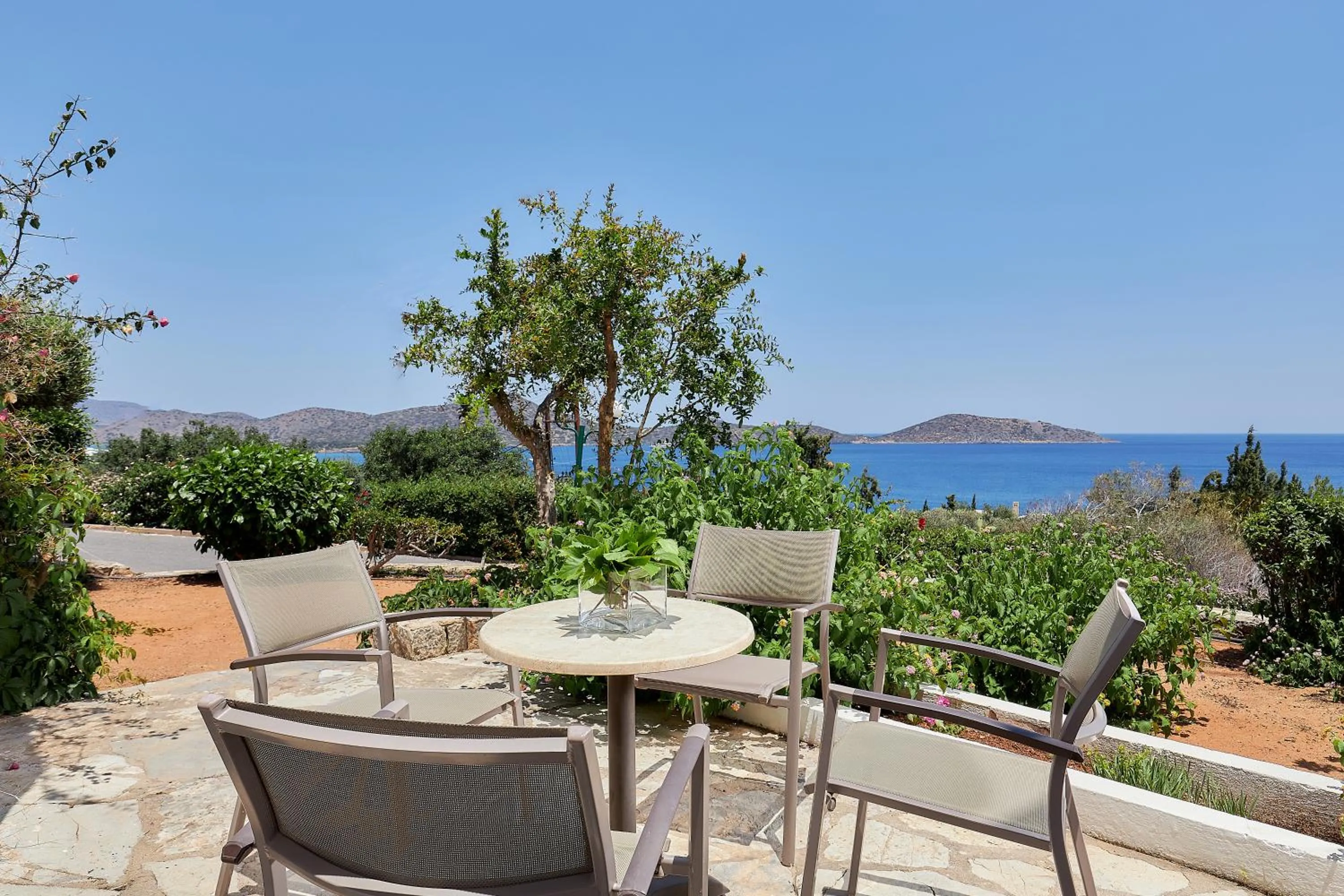 Sea view in Elounda Ilion Hotel Bungalows