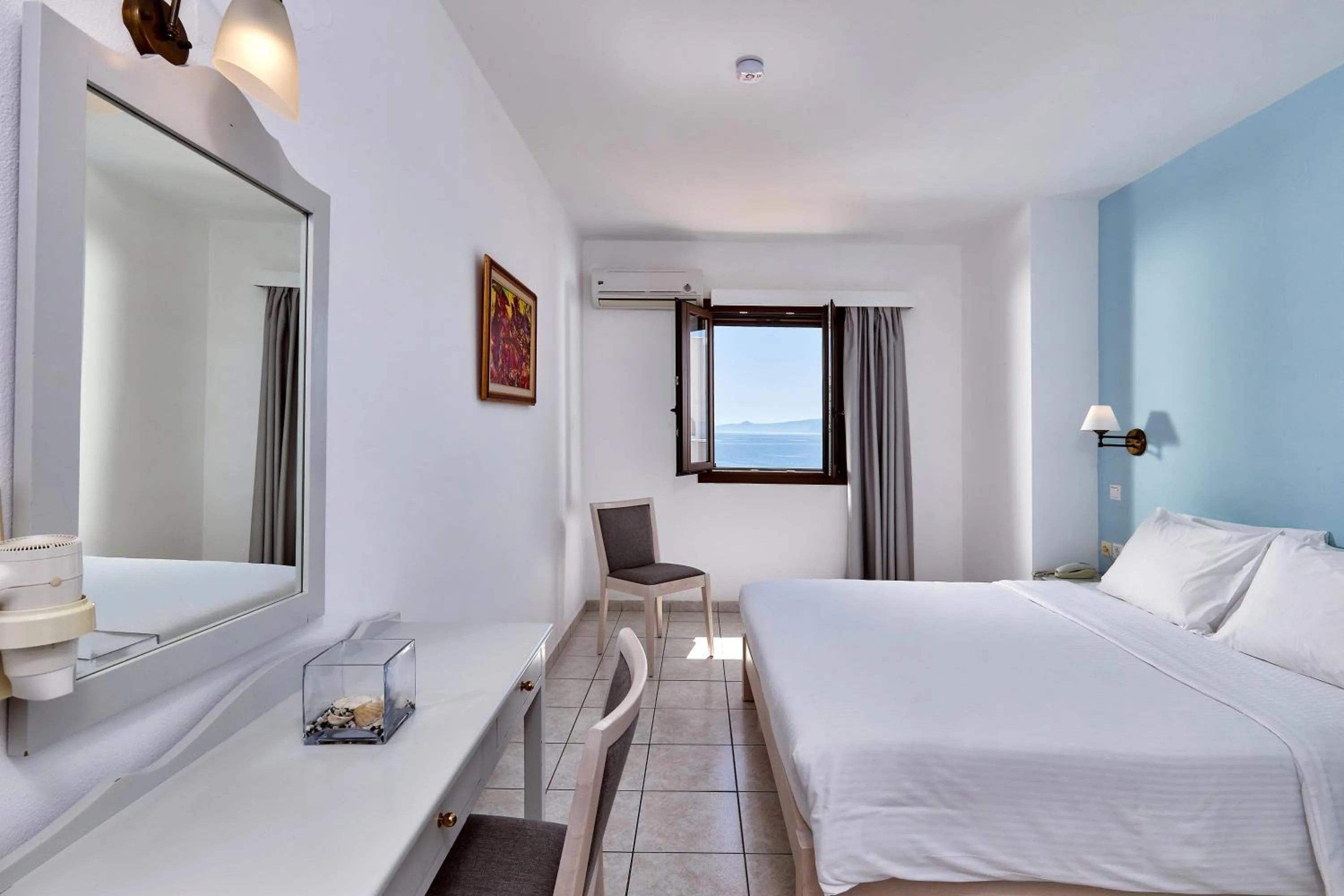 Bedroom, Bed in Elounda Ilion Hotel Bungalows