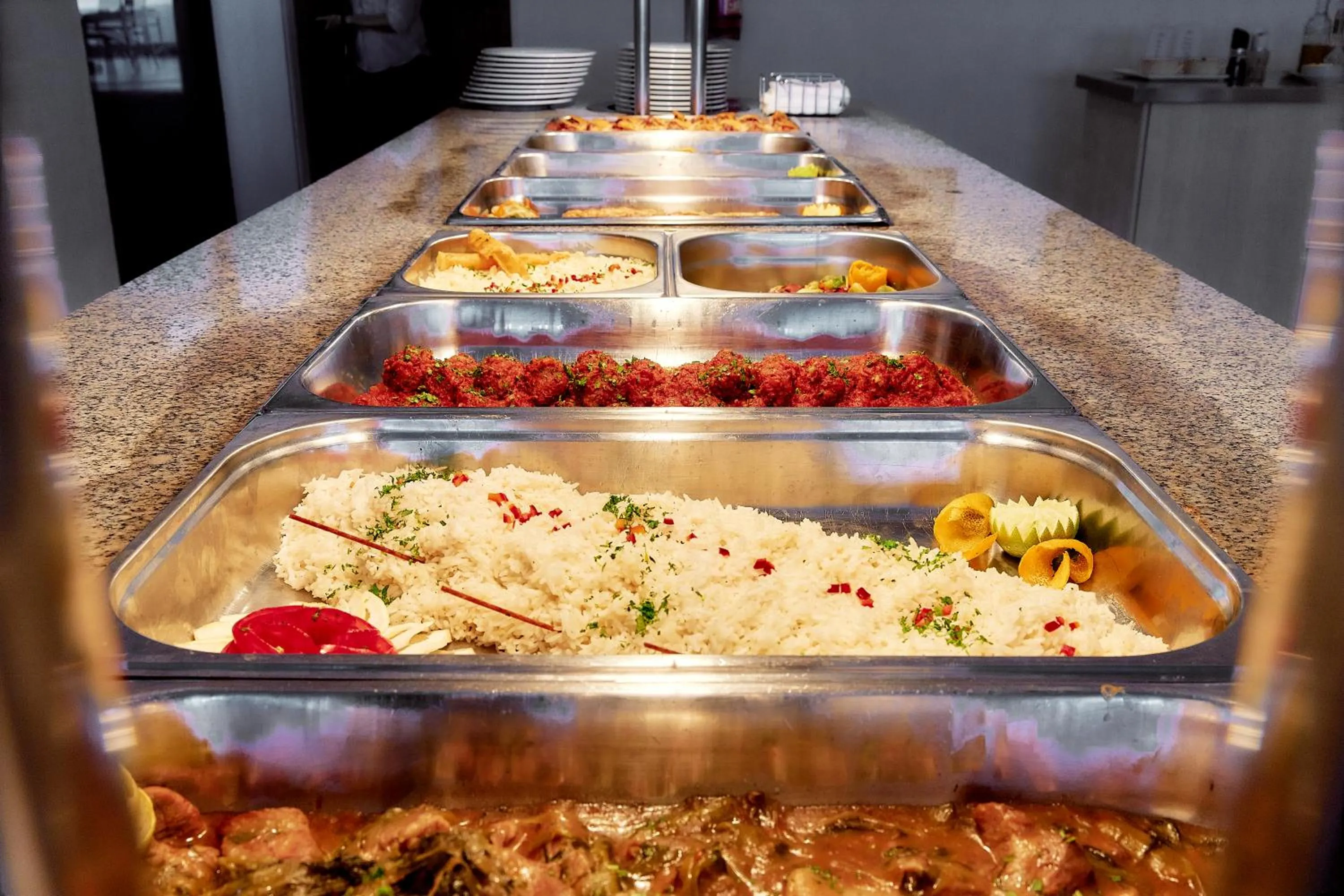 Food in Elounda Ilion Hotel Bungalows