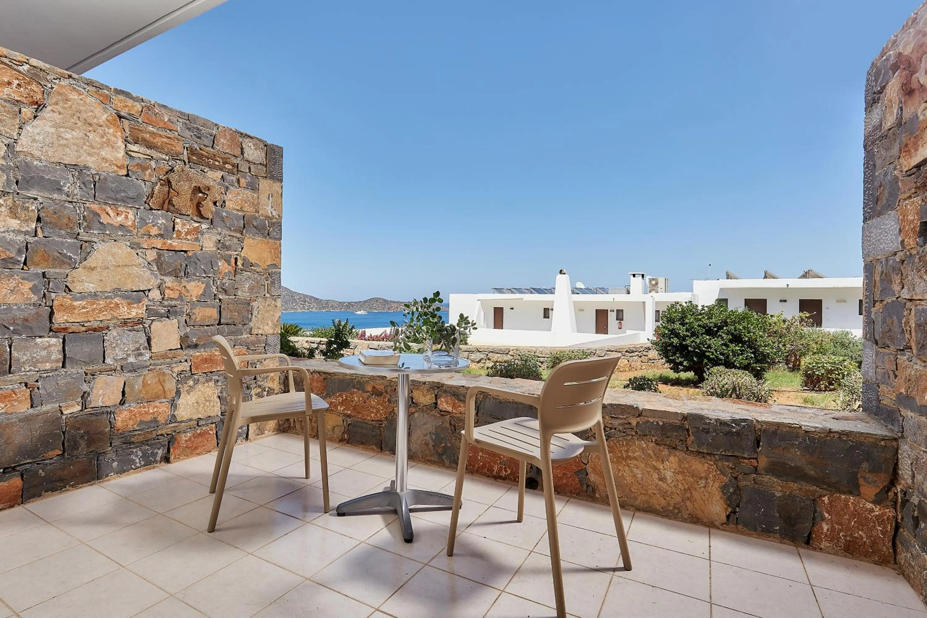 Balcony/Terrace in Elounda Ilion Hotel Bungalows