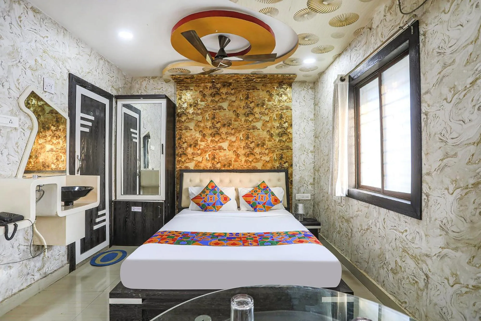 Bed in FabHotel Greenland Classic - Bhubaneswar Airport