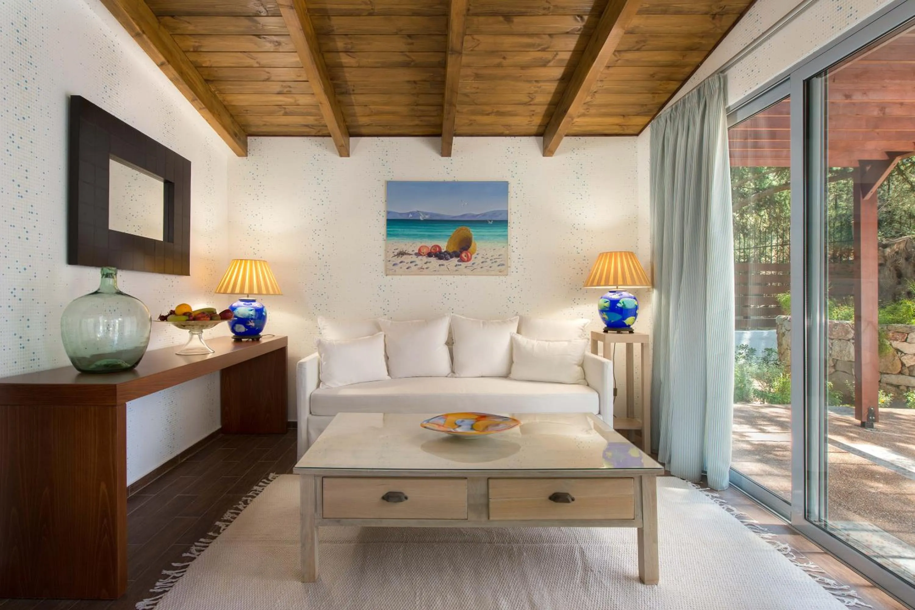 Living room, Bed in Dionysos Hotel