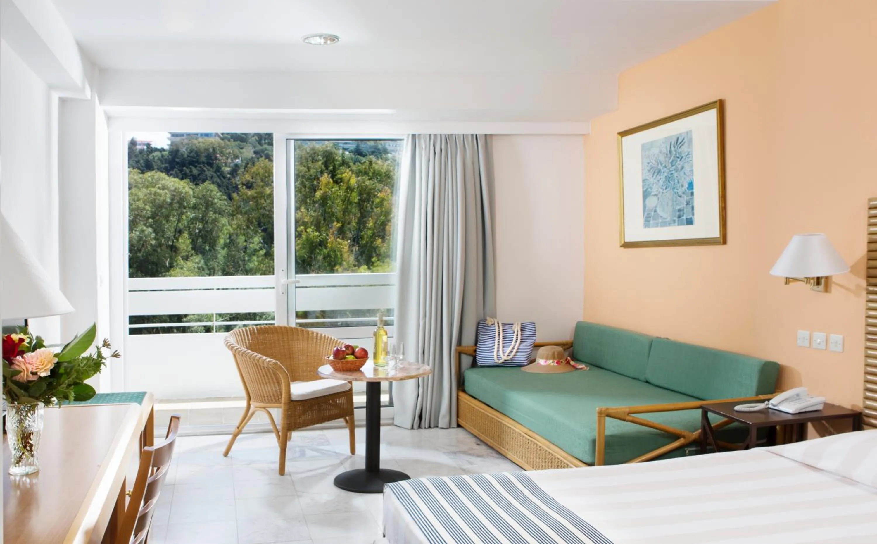 Bedroom, Bed in Dionysos Hotel