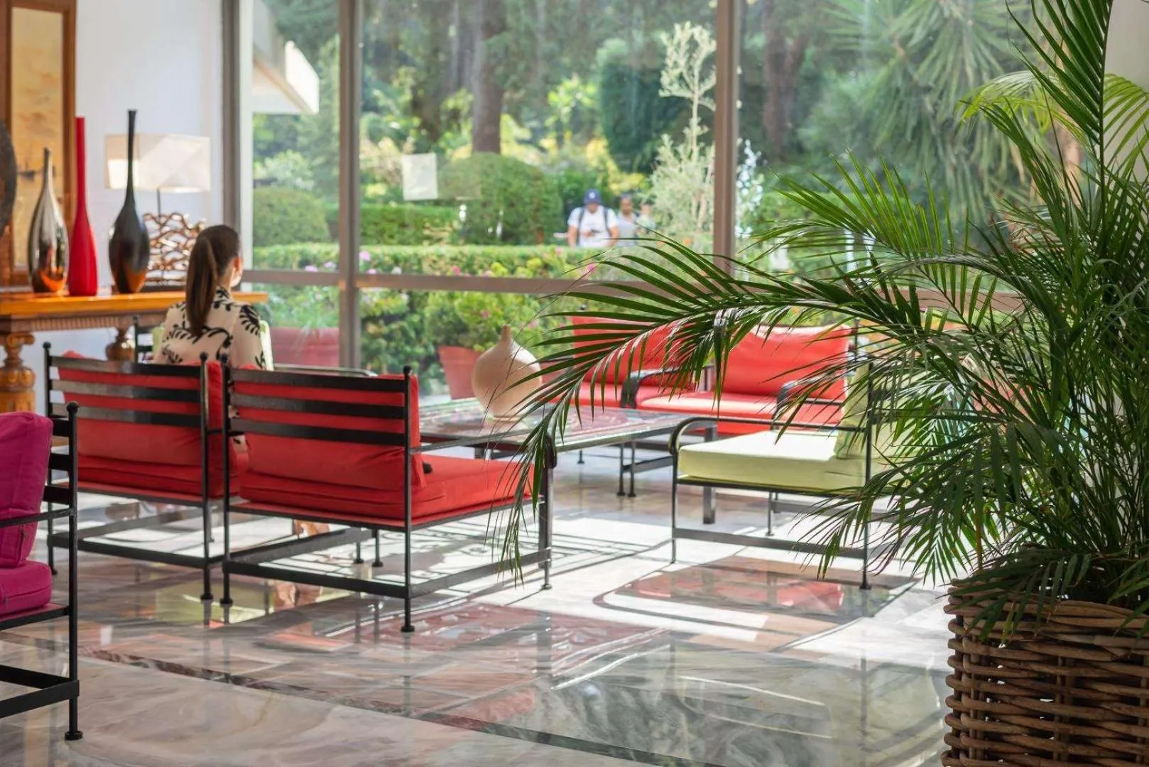 Lobby or reception in Dionysos Hotel