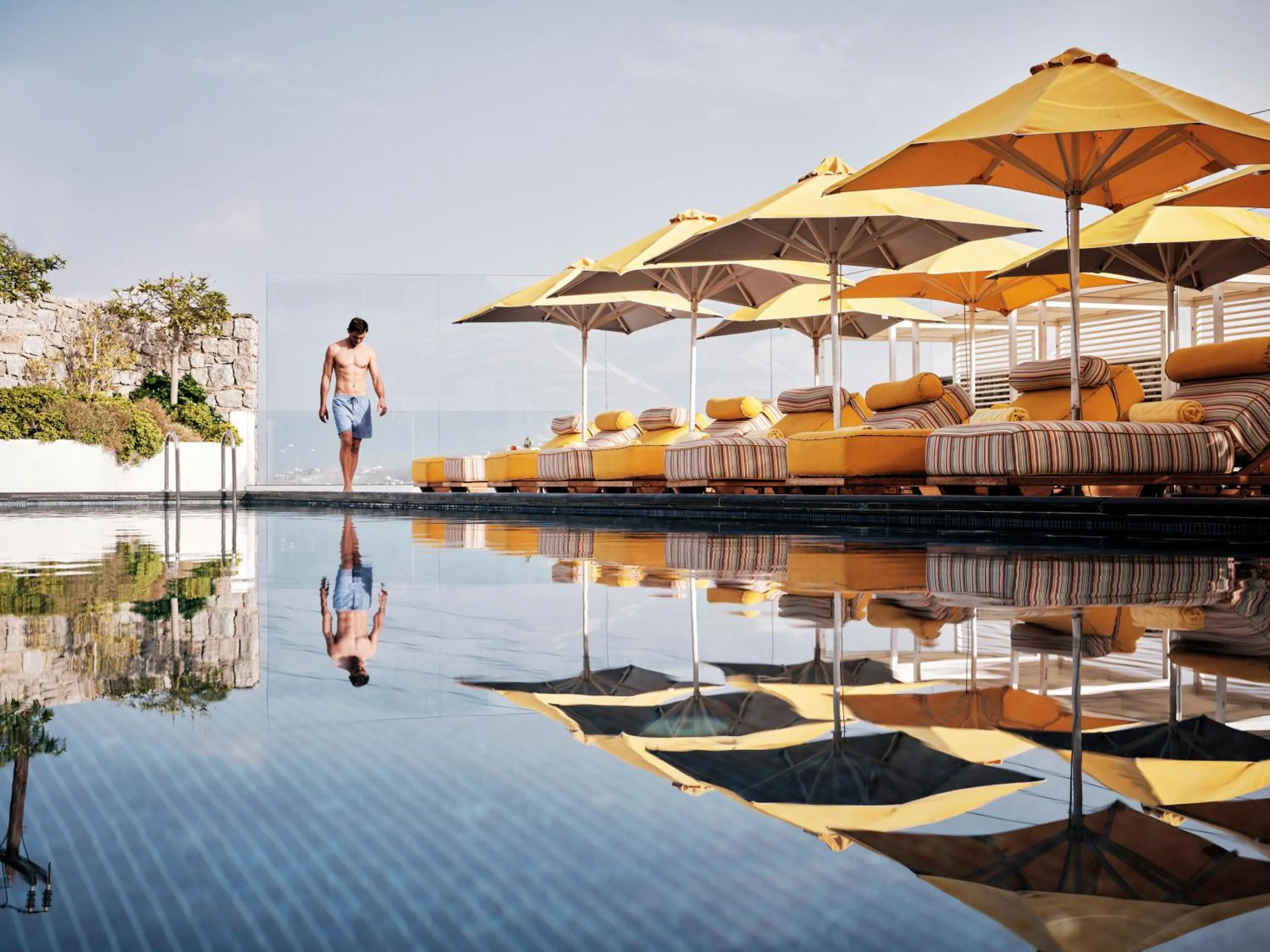 Swimming pool in Myconian Korali Relais & Chateaux