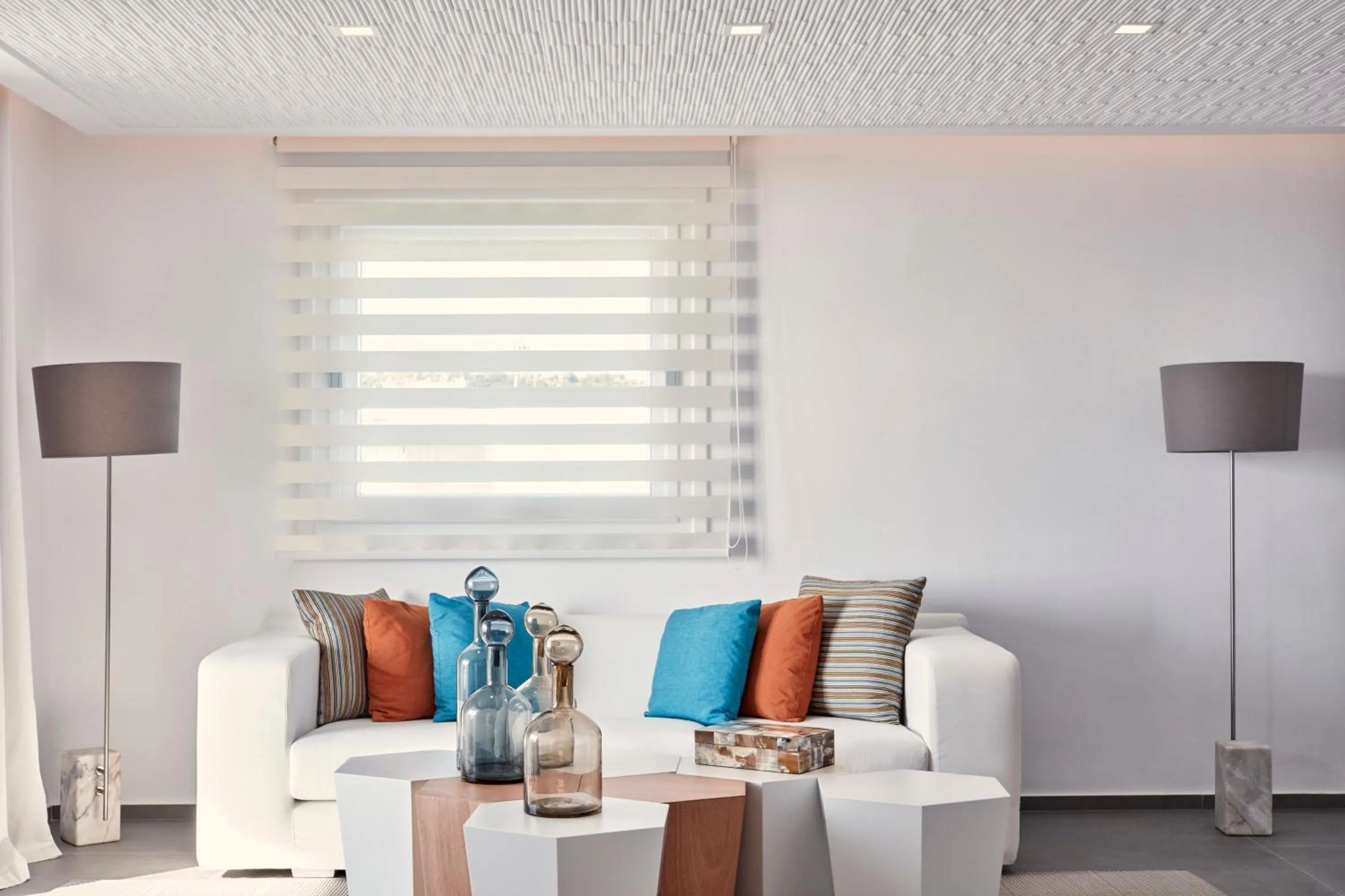 Seating area in Myconian Korali Relais & Chateaux