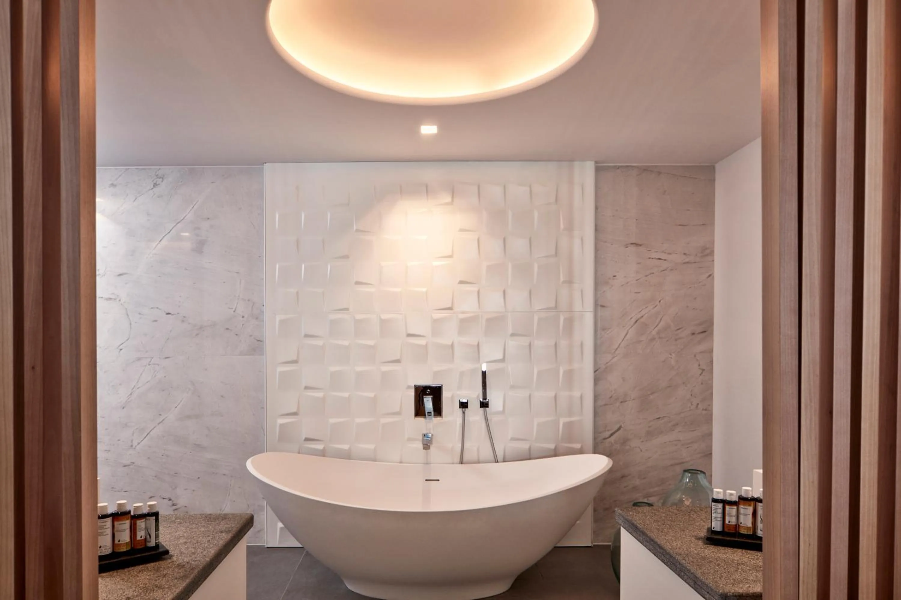 Bathroom in Myconian Korali Relais & Chateaux