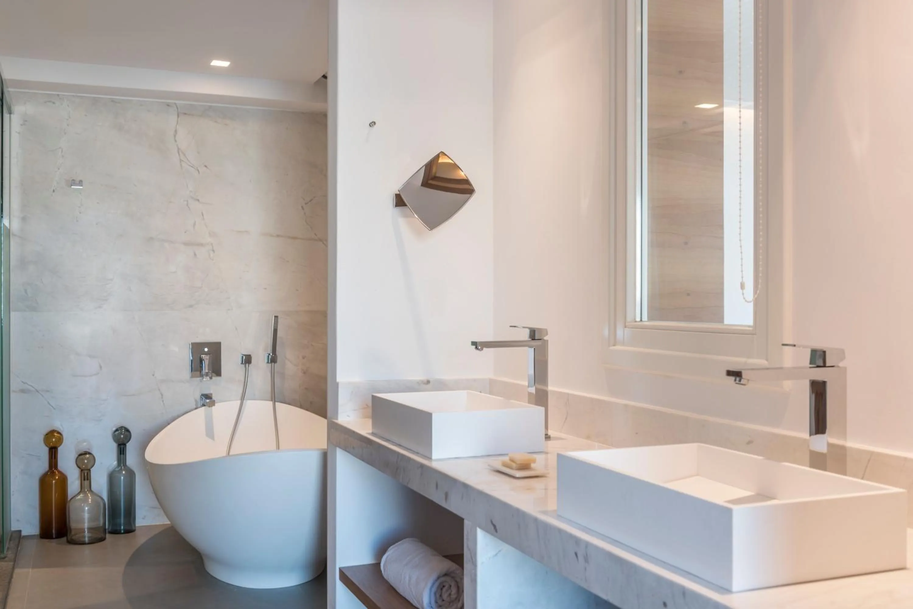 Bathroom in Myconian Korali Relais & Chateaux