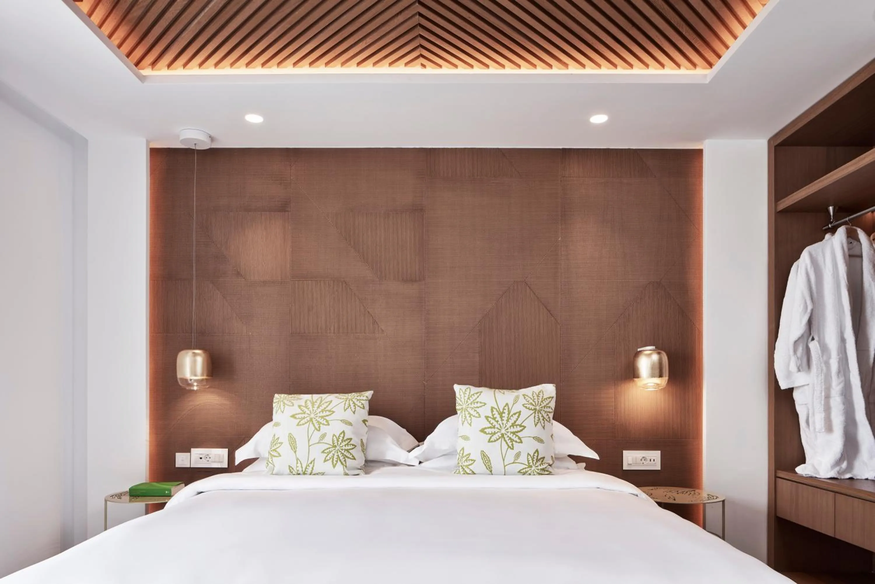 Bedroom in Myconian Korali Relais & Chateaux