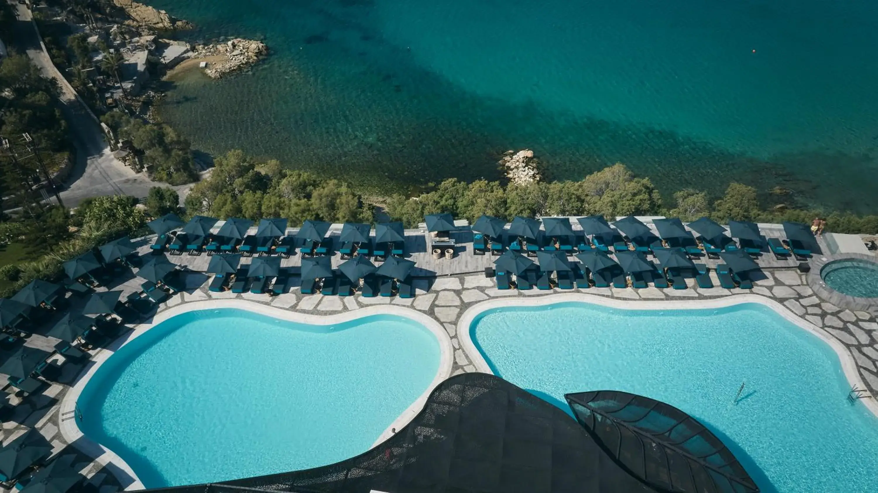 Pool view in Myconian Imperial - Leading Hotels of the World Pool view in Myconian Imperial - Leading Hotels of the World