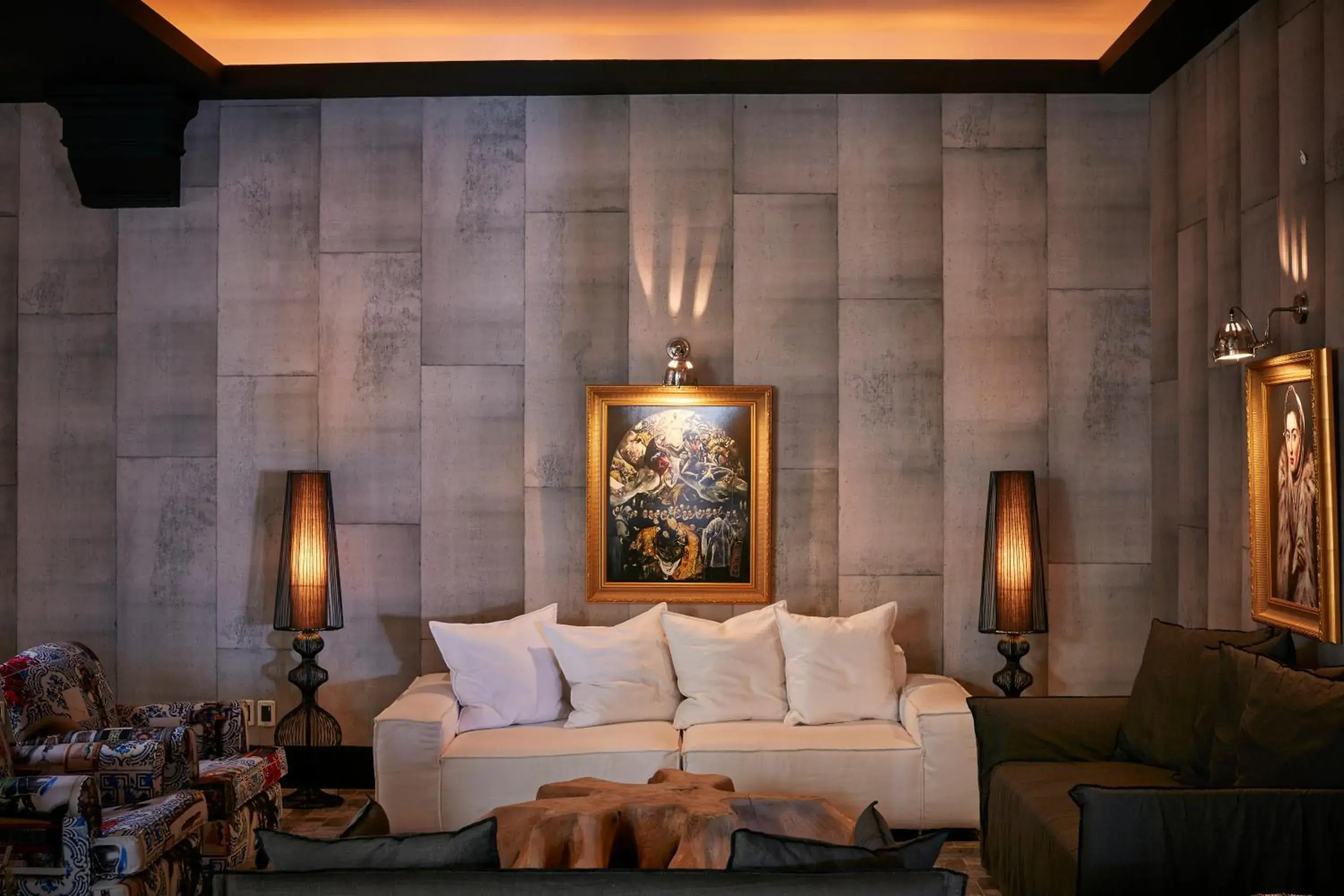 Lobby or reception in Royal Myconian - Leading Hotels of the World Lobby or reception in Royal Myconian - Leading Hotels of the World