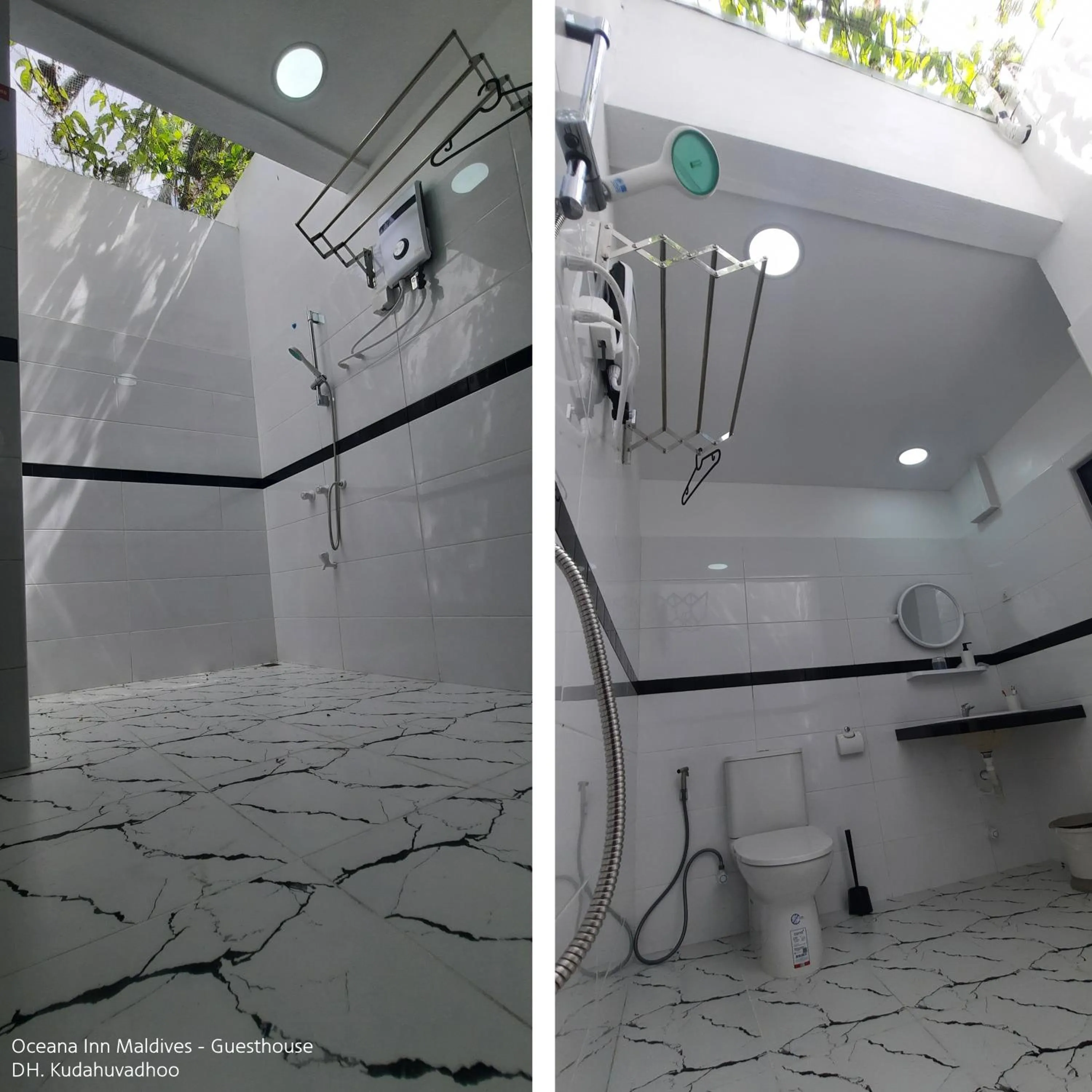 Bathroom in Oceana Inn Maldives - Snorkeling, Sandbank & Surfing Adventures in Kudahuvadhoo Island