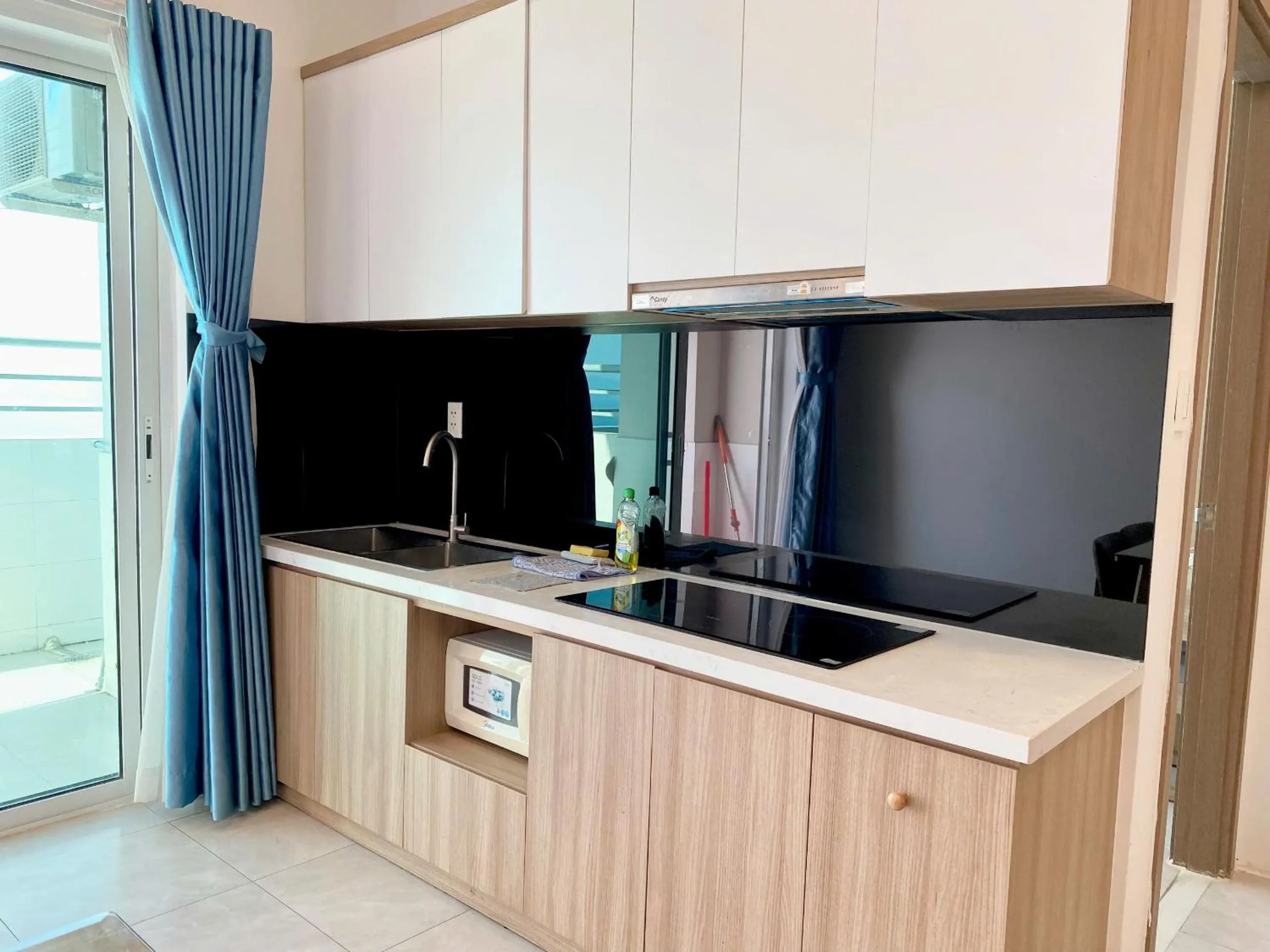 kitchen in Ocean Dream Apartment Nha Trang
