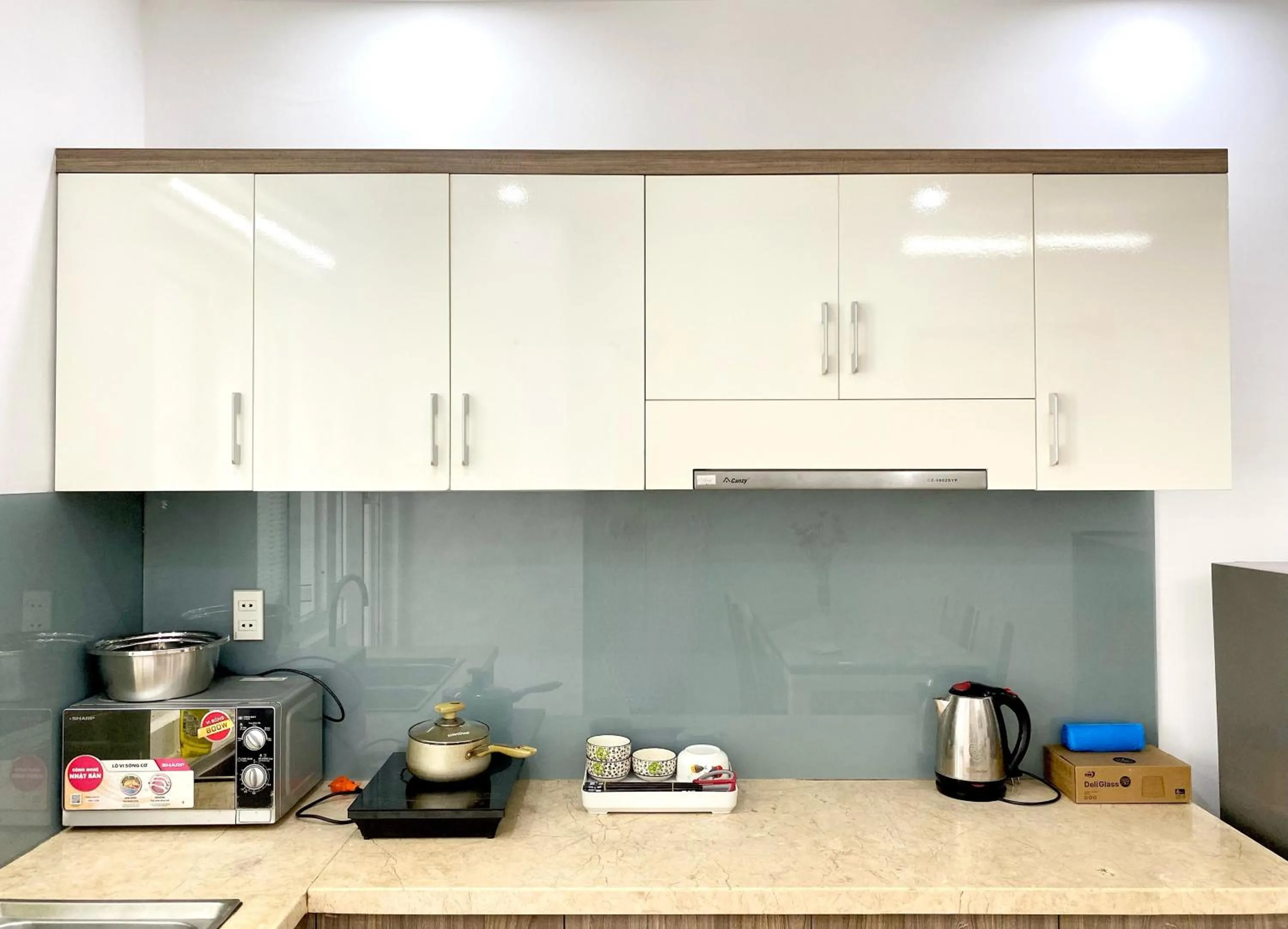 Kitchen or kitchenette in Ocean Dream Apartment Nha Trang