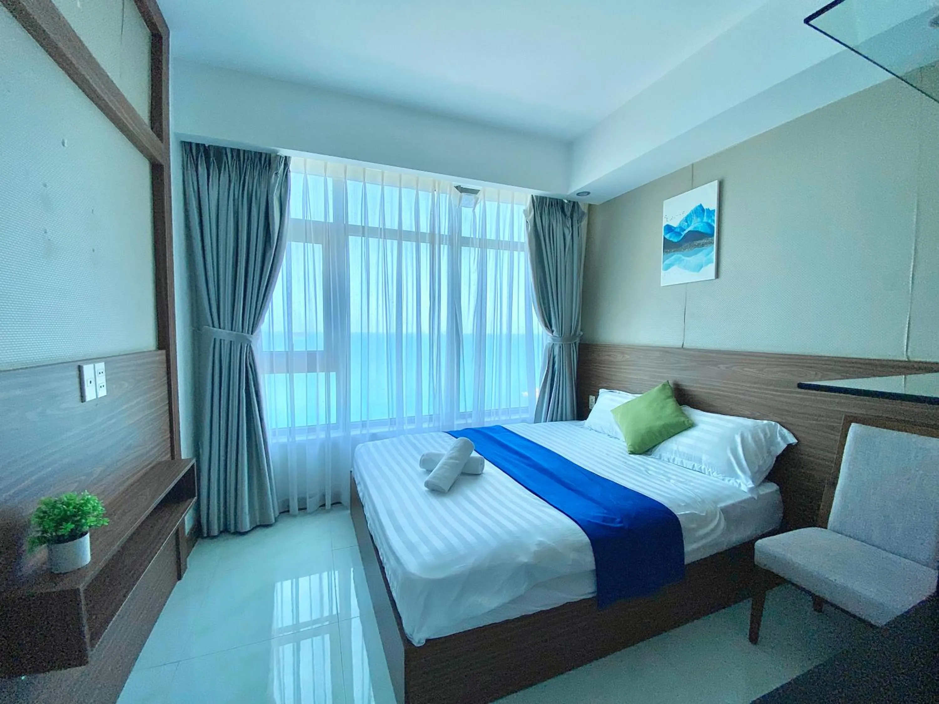Bed in Ocean Dream Apartment Nha Trang