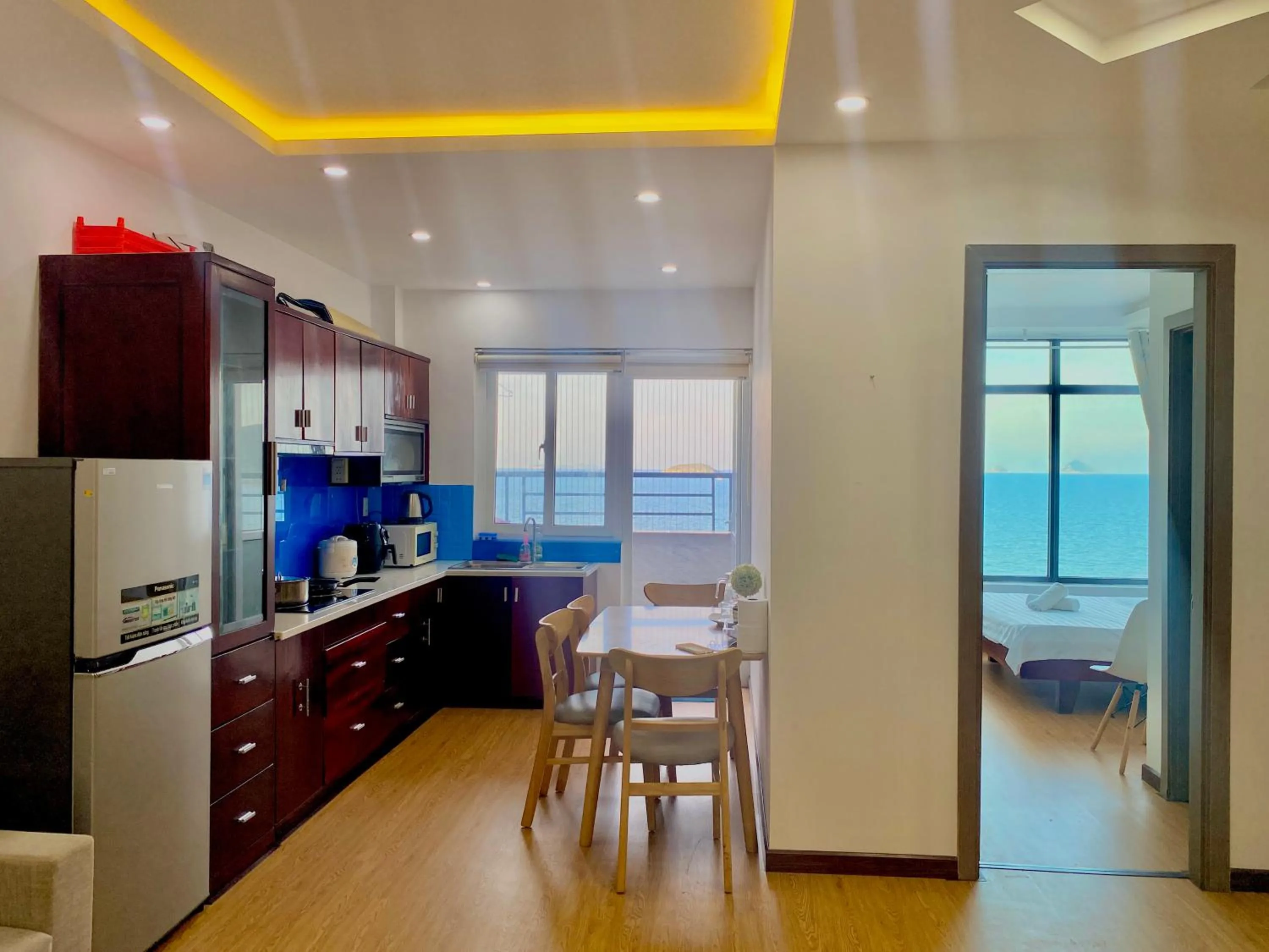 Kitchen or kitchenette in Ocean Dream Apartment Nha Trang