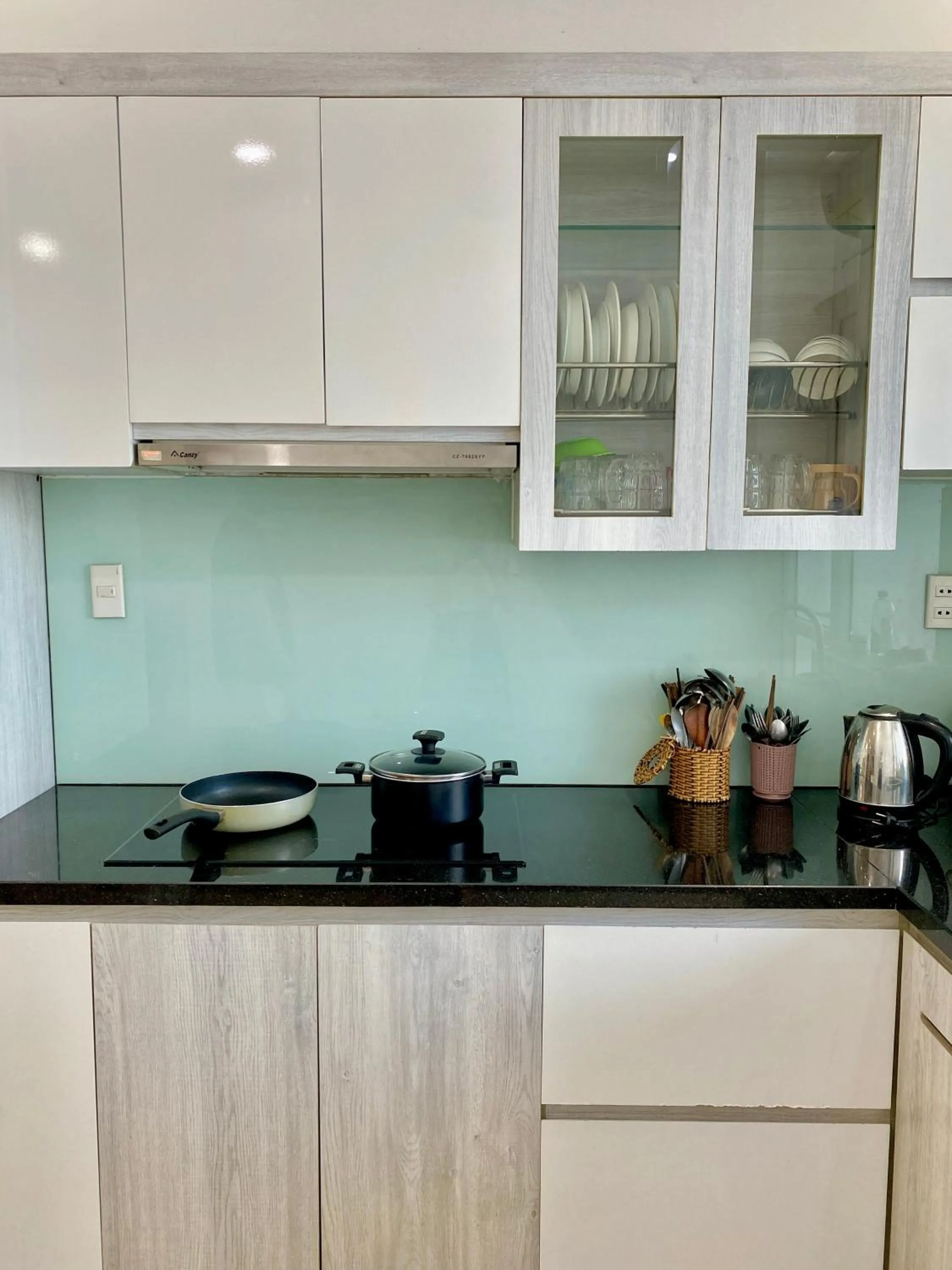 Kitchen or kitchenette in Ocean Dream Apartment Nha Trang
