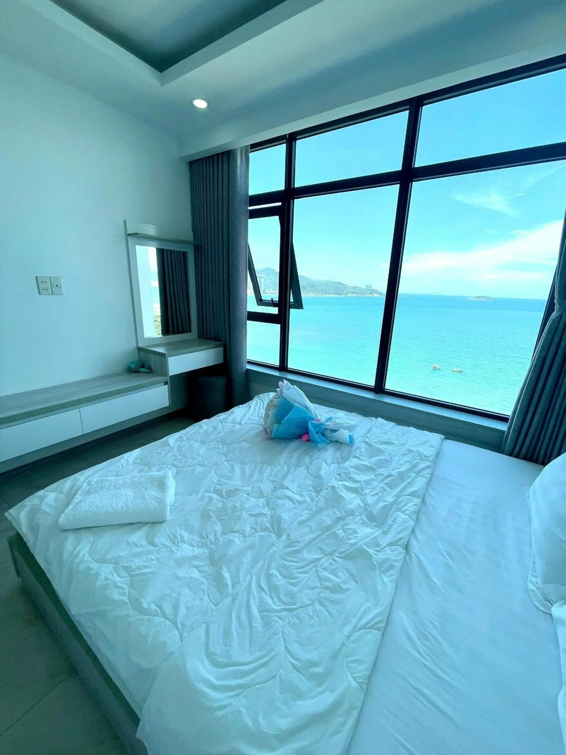 Bed in Ocean Dream Apartment Nha Trang