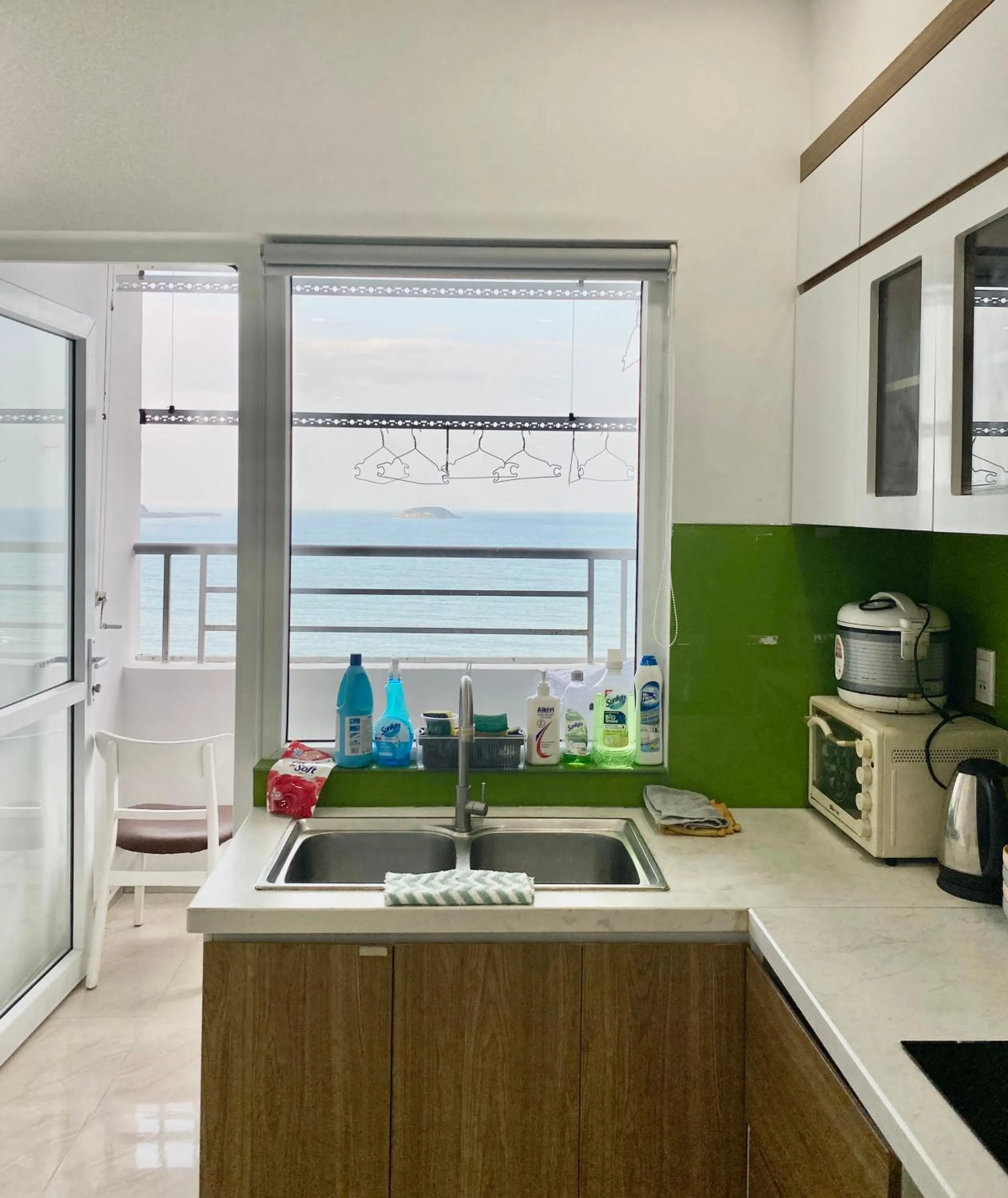 Kitchen or kitchenette in Ocean Dream Apartment Nha Trang