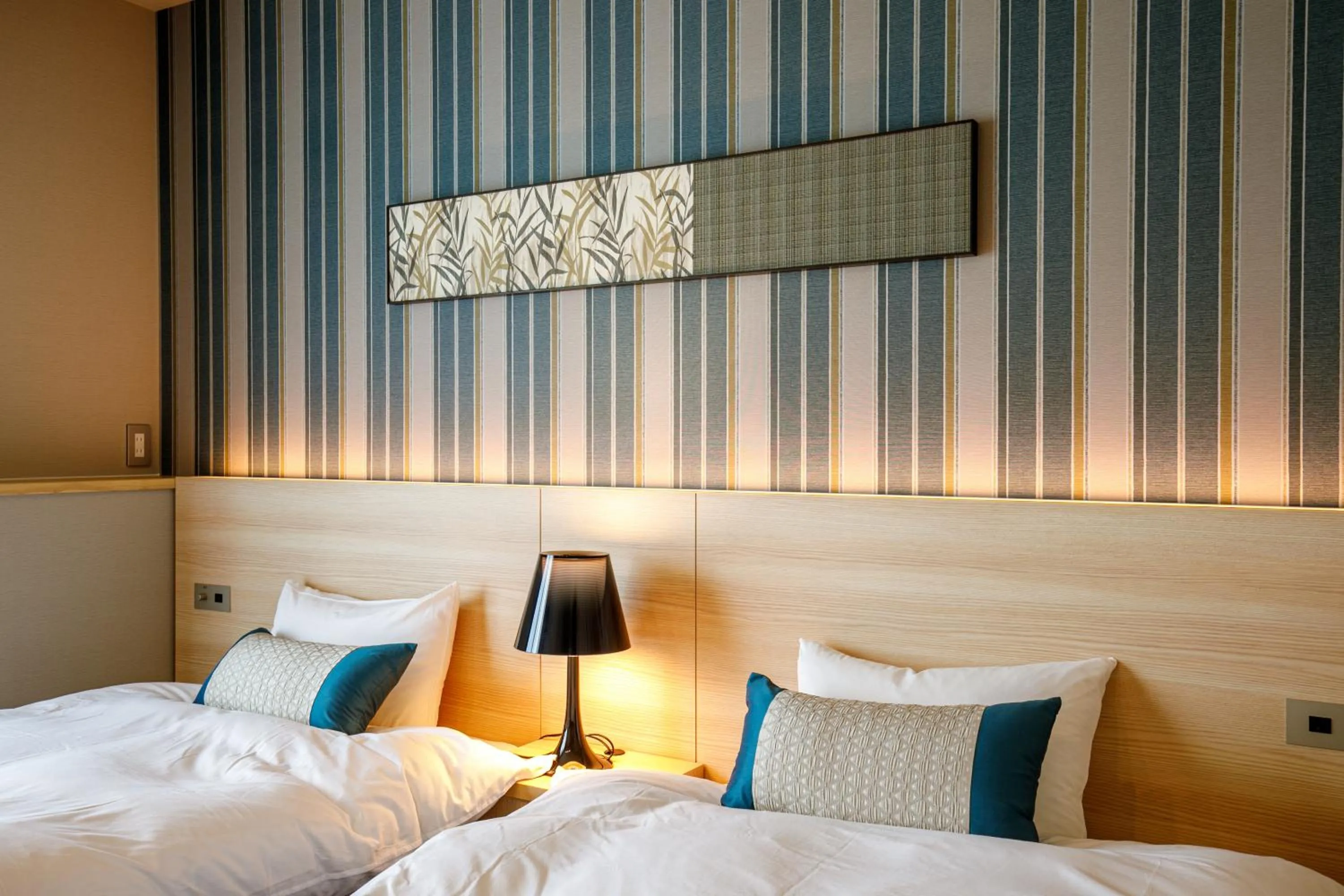 Bed in Oyado Shinmachi Gojo