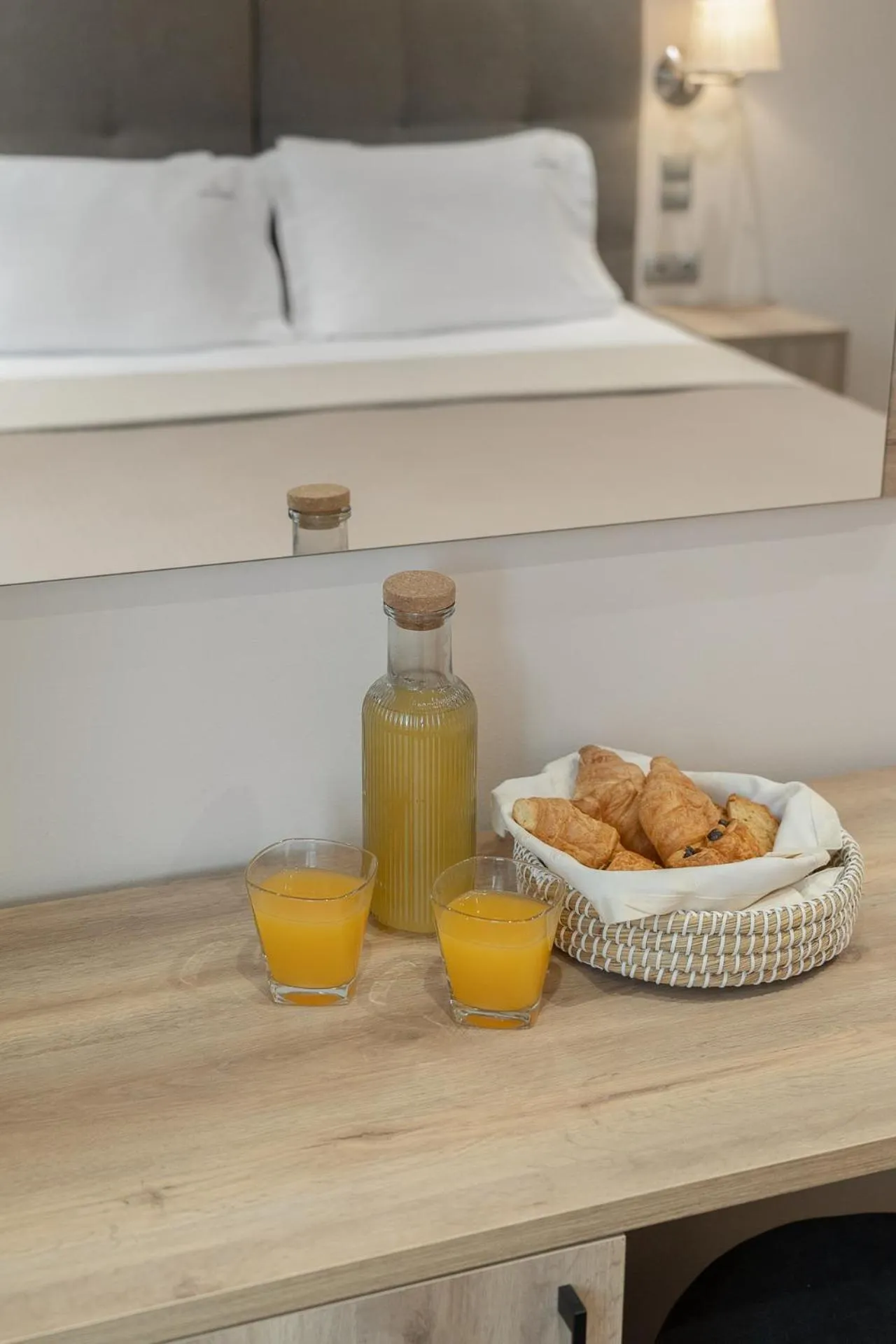 Bed in Piraeus City Hotel