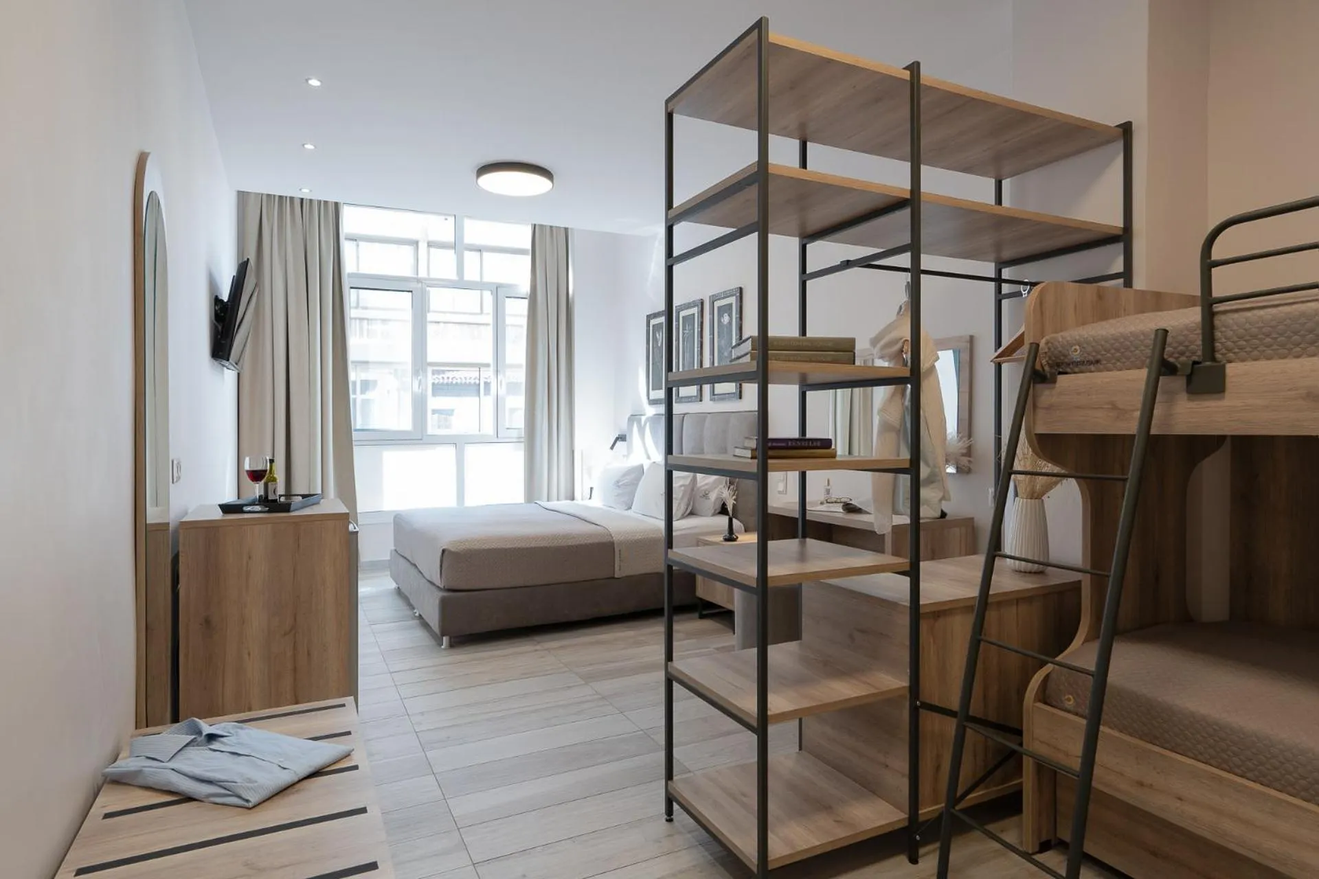 Bed in Piraeus City Hotel