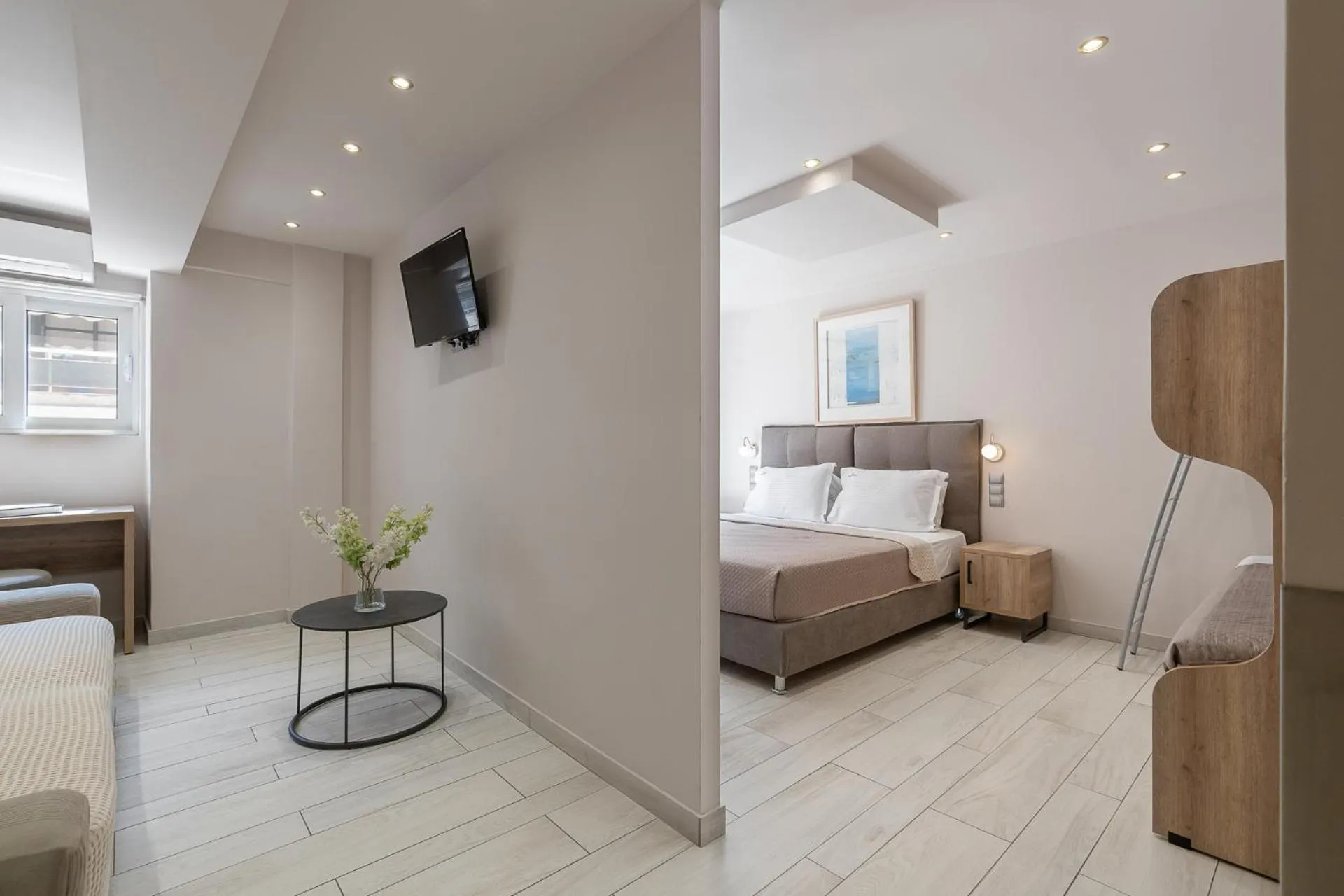 Bed in Piraeus City Hotel