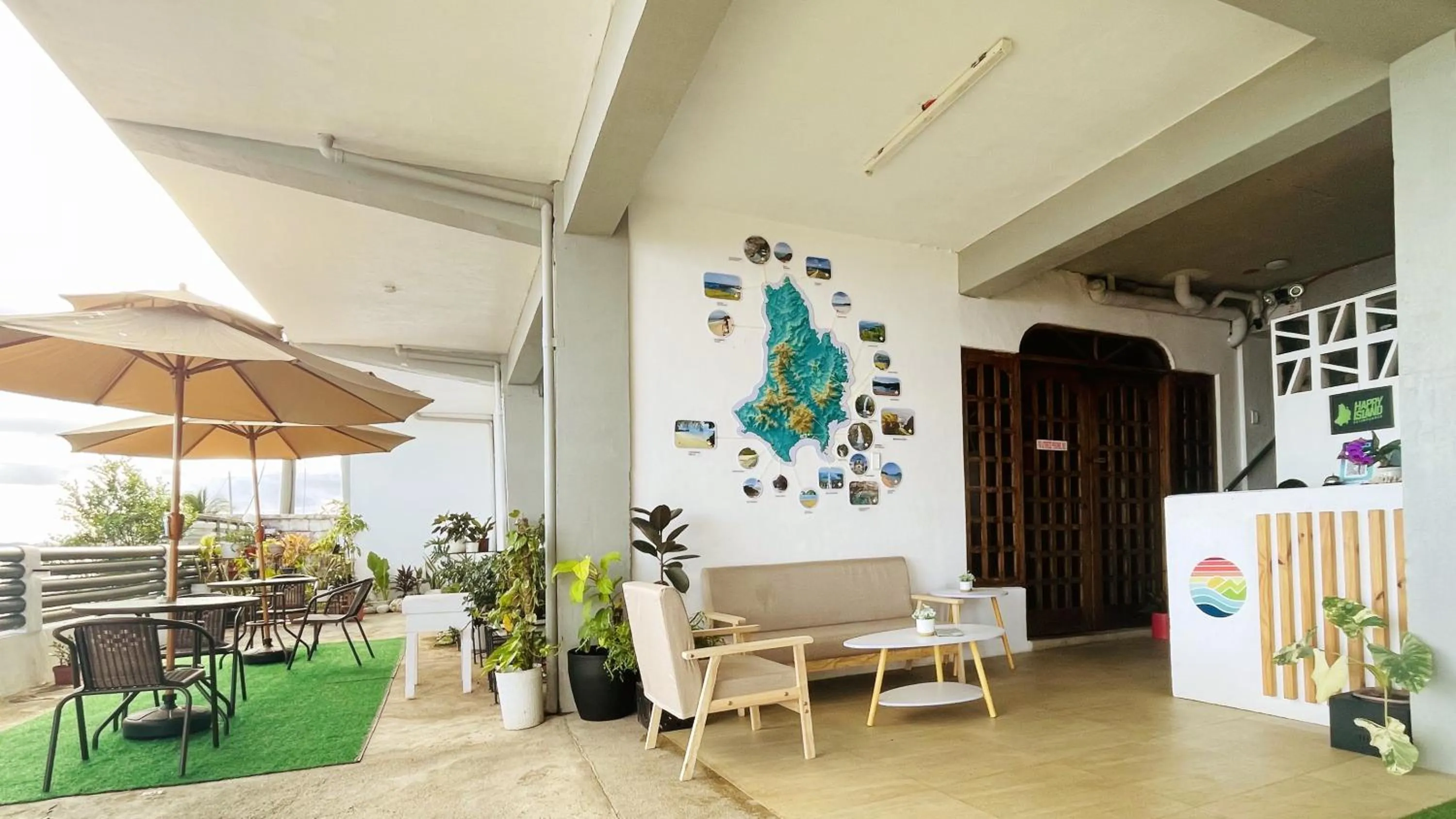 Patio in Happy Island Inn