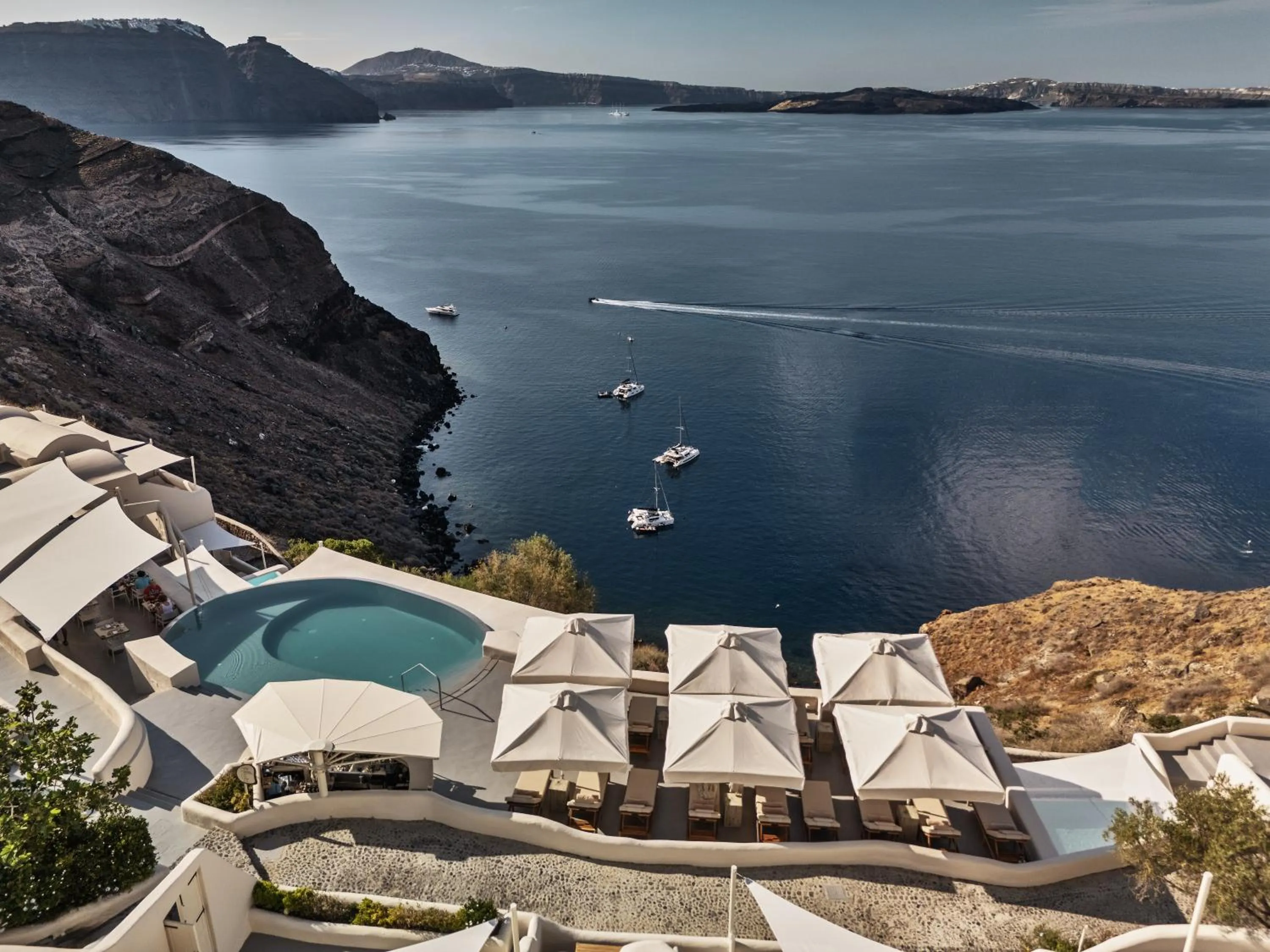 Property building in Mystique, a Luxury Collection Hotel, Santorini