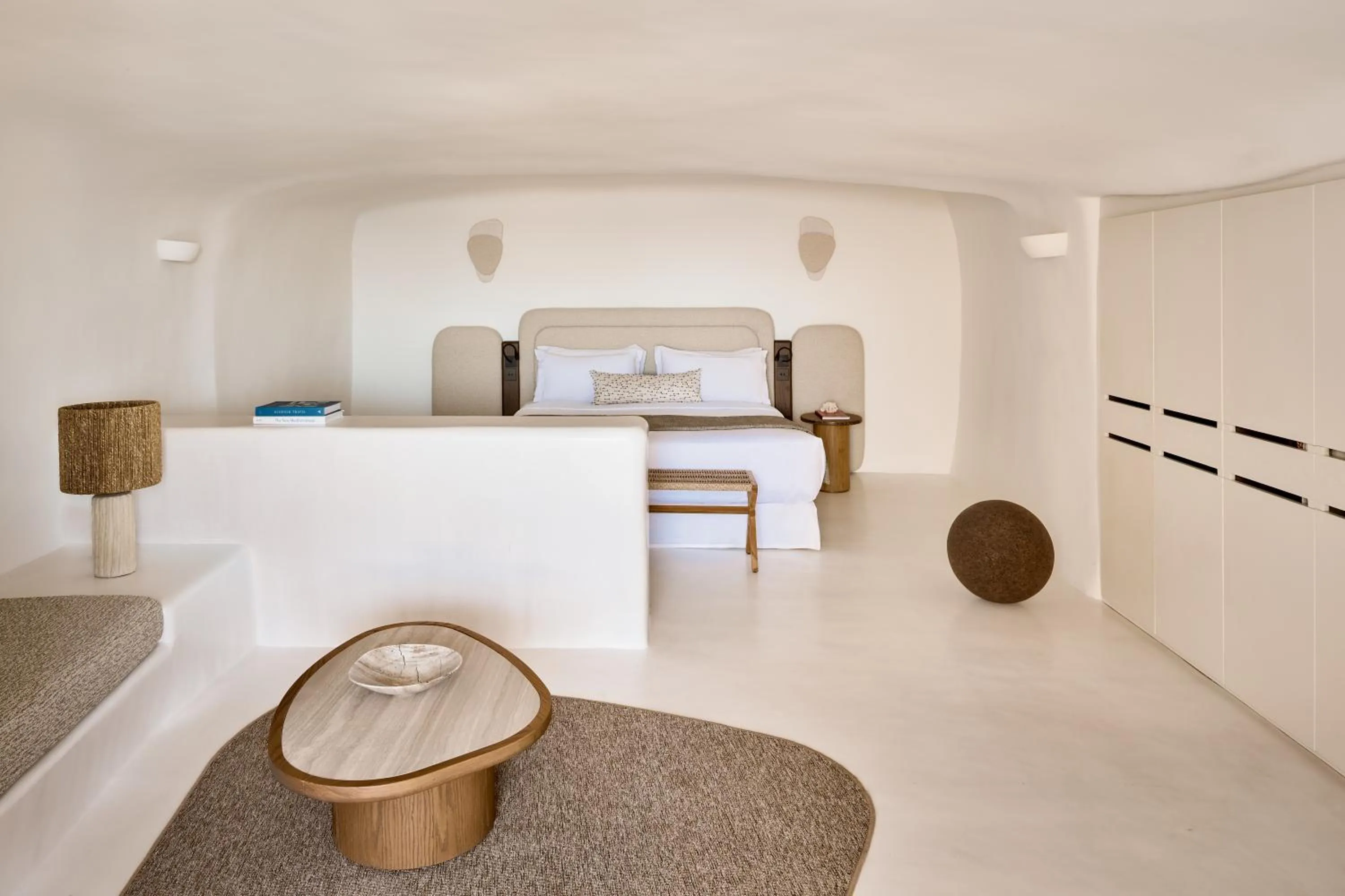 Living room in Mystique, a Luxury Collection Hotel, Santorini