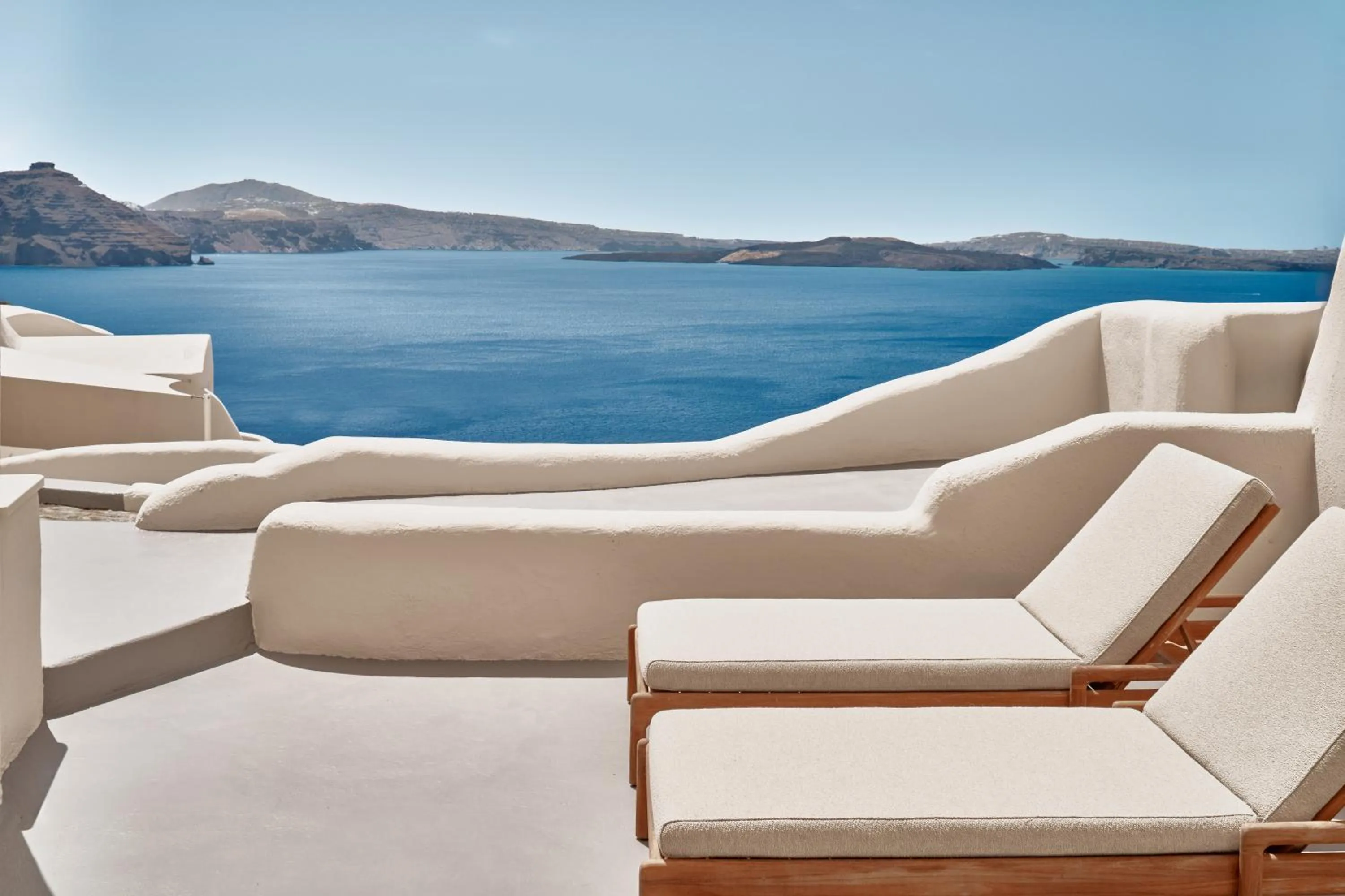 Balcony/Terrace in Mystique, a Luxury Collection Hotel, Santorini