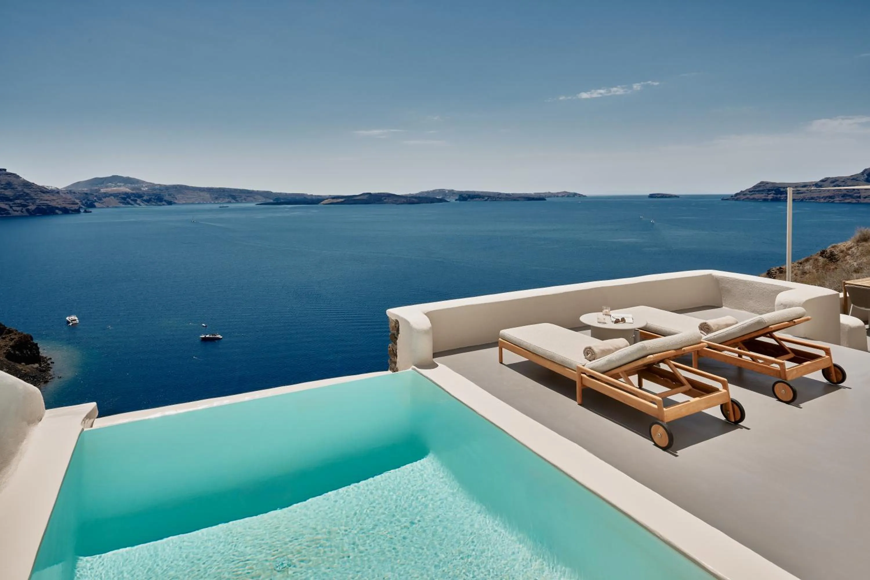 Swimming pool in Mystique, a Luxury Collection Hotel, Santorini