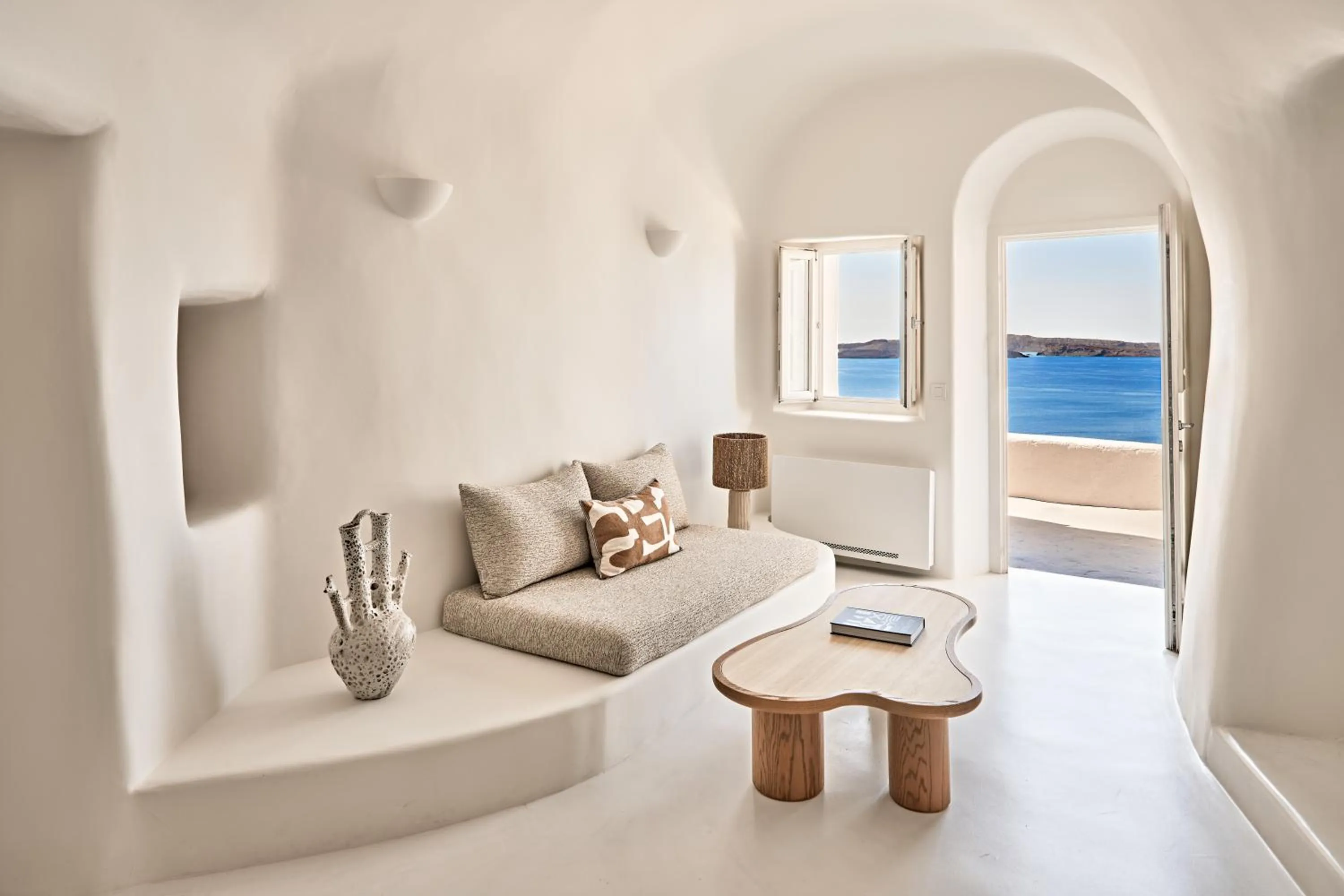 Living room in Mystique, a Luxury Collection Hotel, Santorini