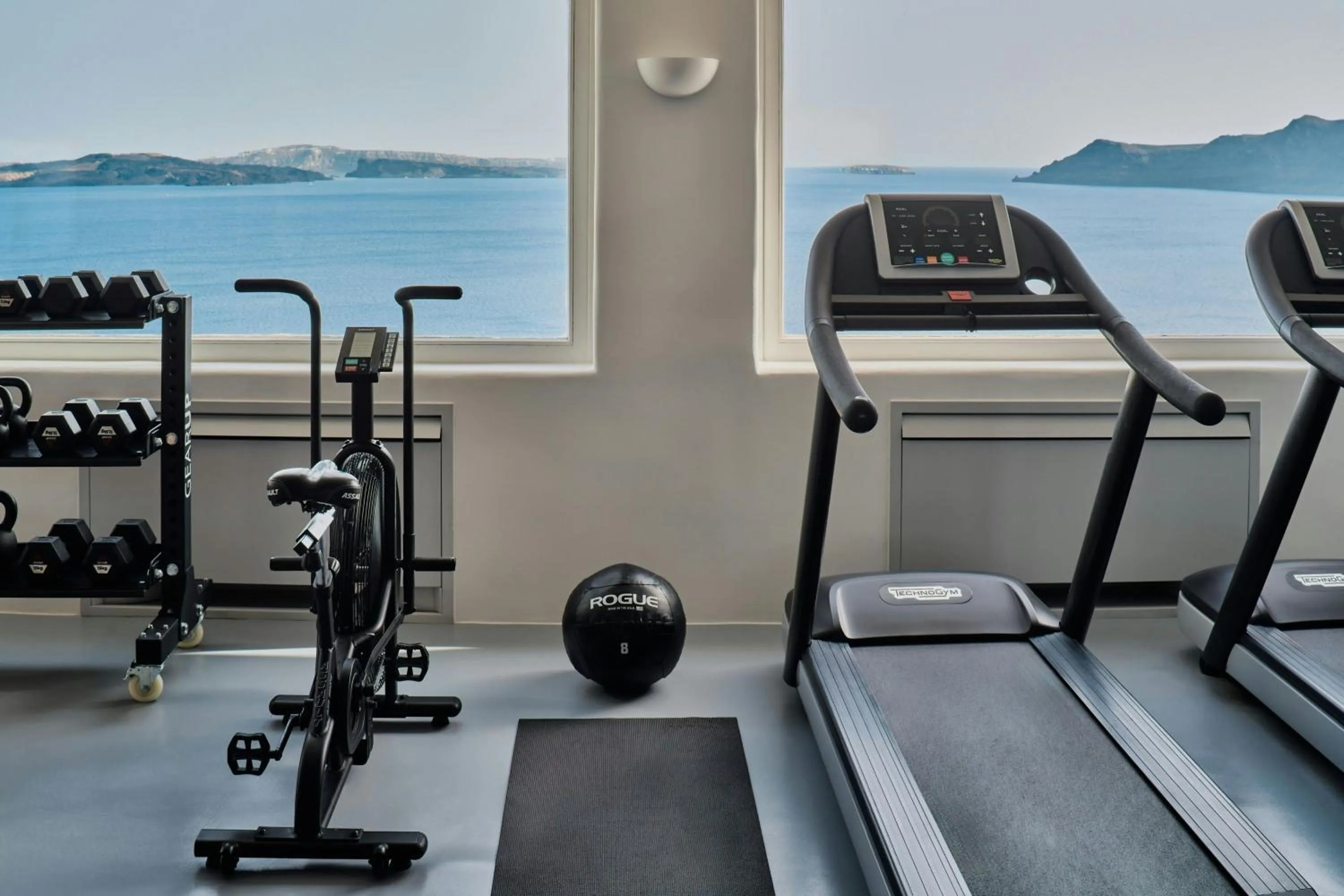 Fitness centre/facilities in Mystique, a Luxury Collection Hotel, Santorini
