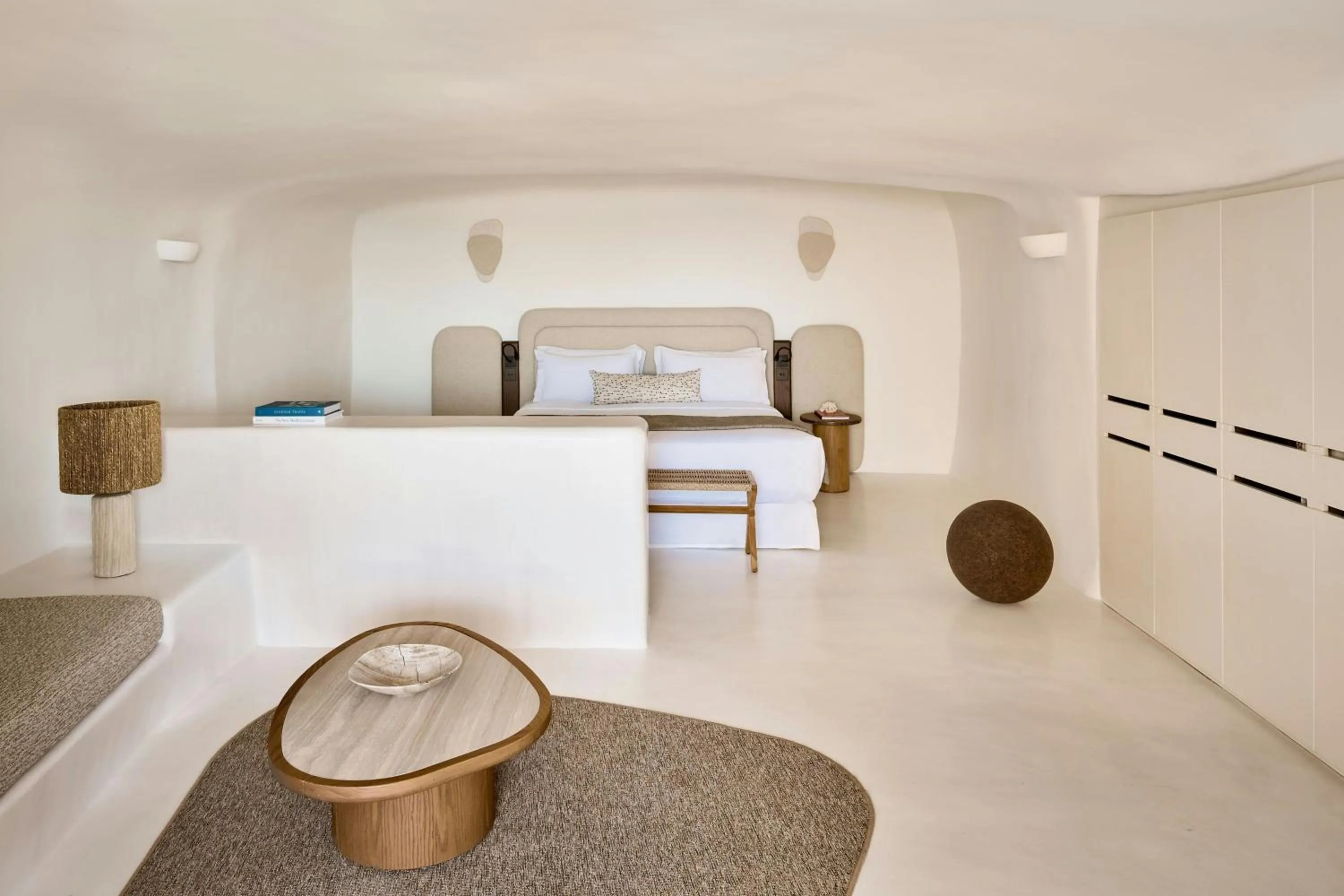 Photo of the whole room in Mystique, a Luxury Collection Hotel, Santorini