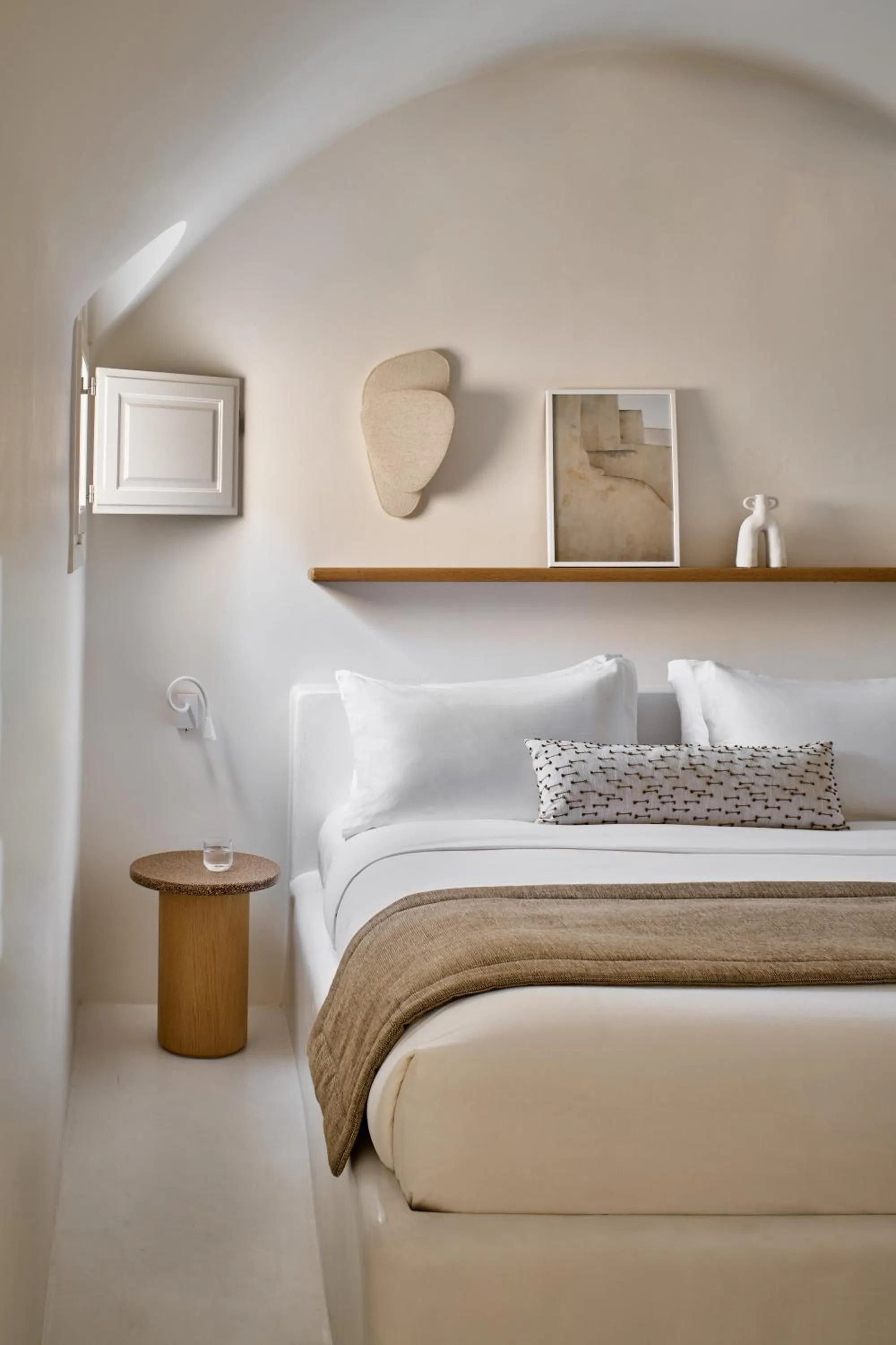 Bed in Mystique, a Luxury Collection Hotel, Santorini