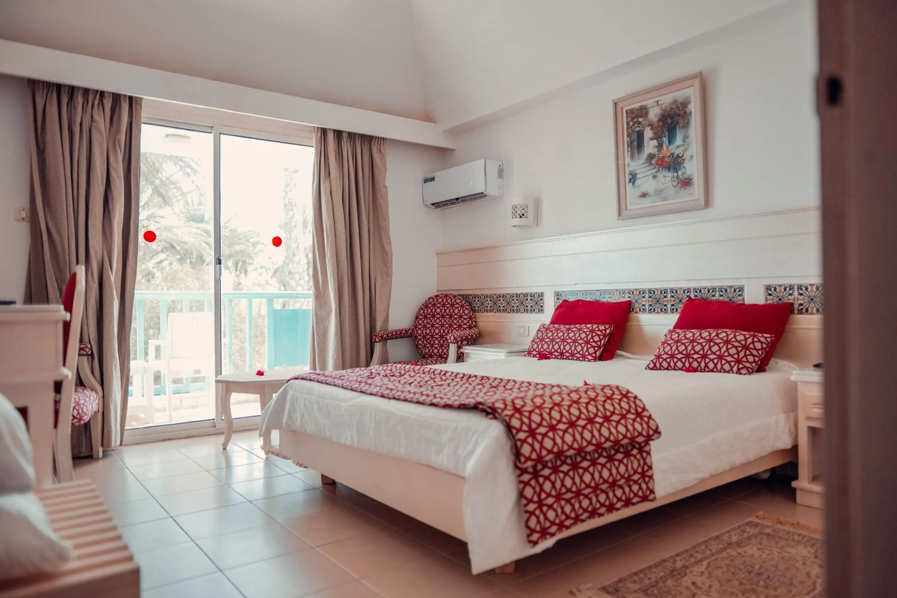 Bed in Hôtel Oasis Gabes