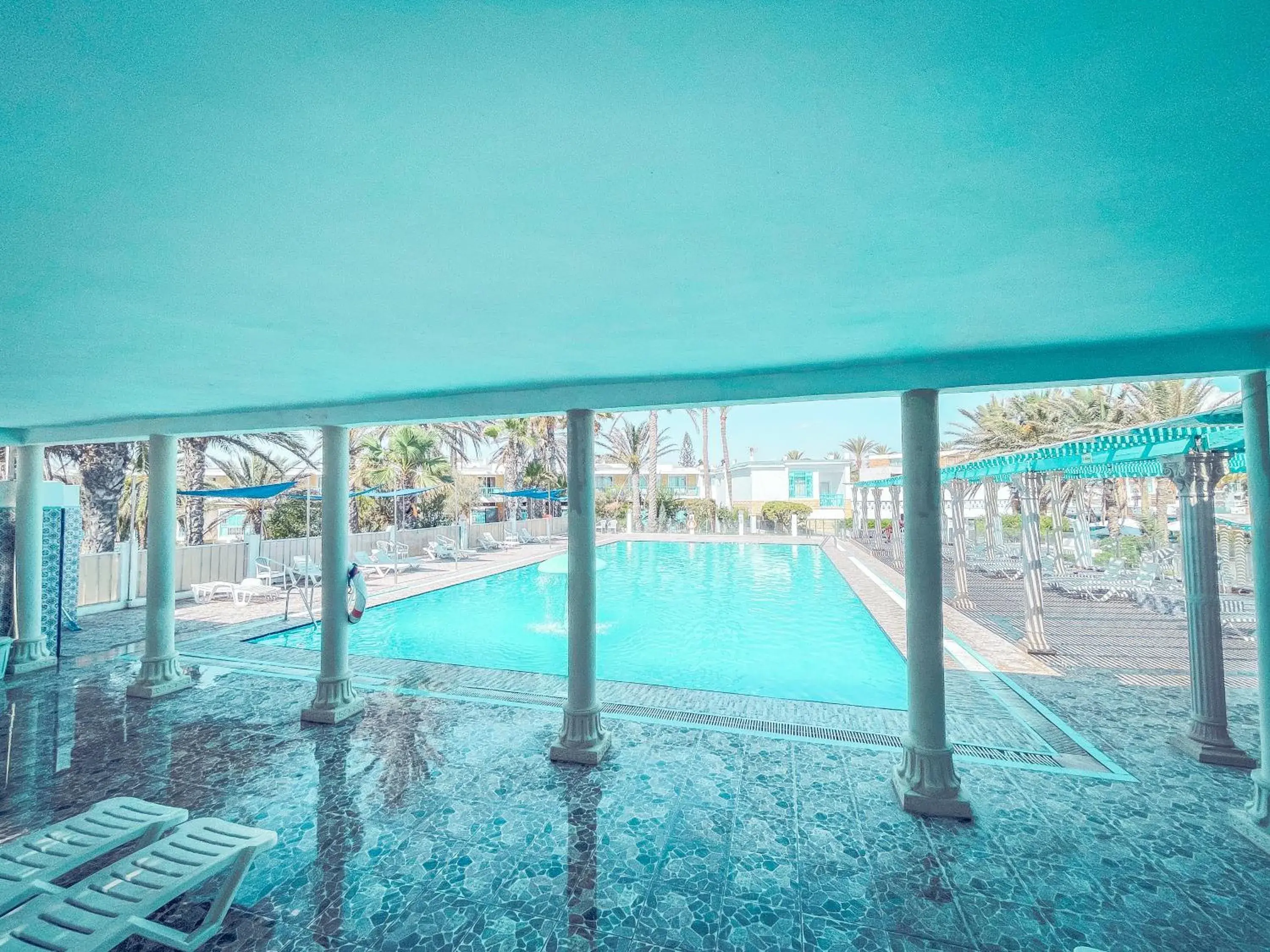 Pool view in Hôtel Oasis Gabes Pool view in Hôtel Oasis Gabes