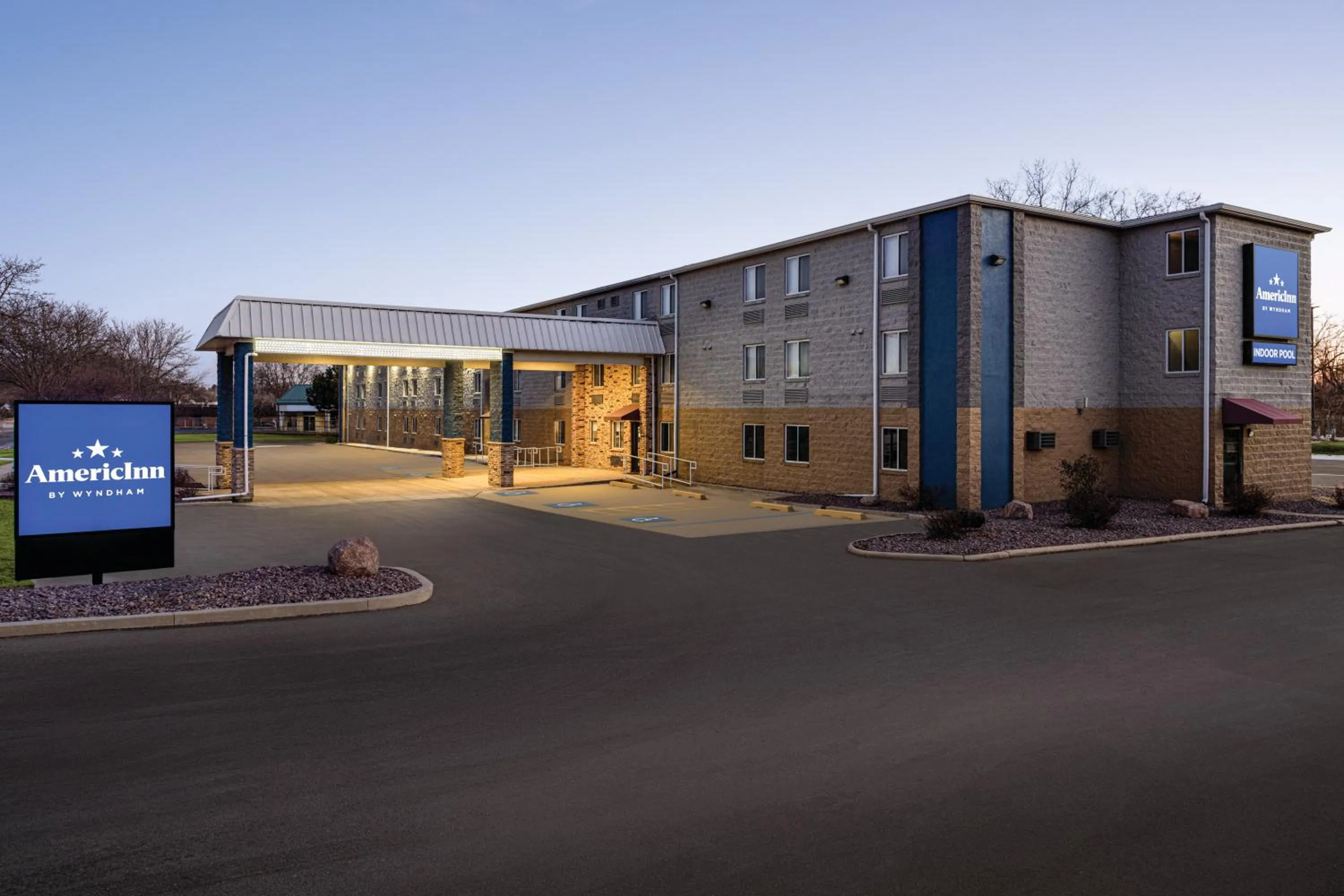 Property building in AmericInn by Wyndham Madison WI