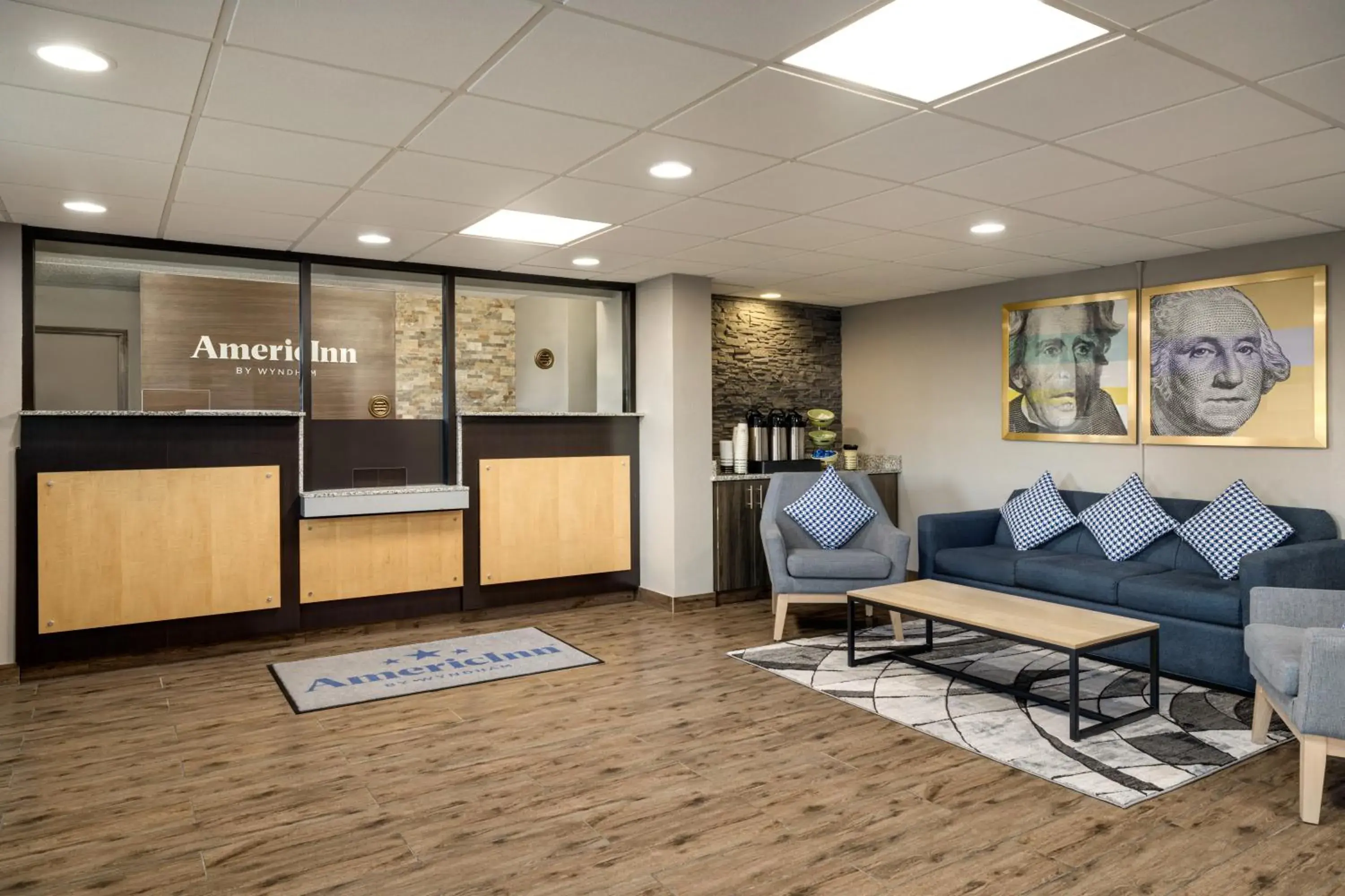 Lobby or reception in AmericInn by Wyndham Madison WI Lobby or reception in AmericInn by Wyndham Madison WI