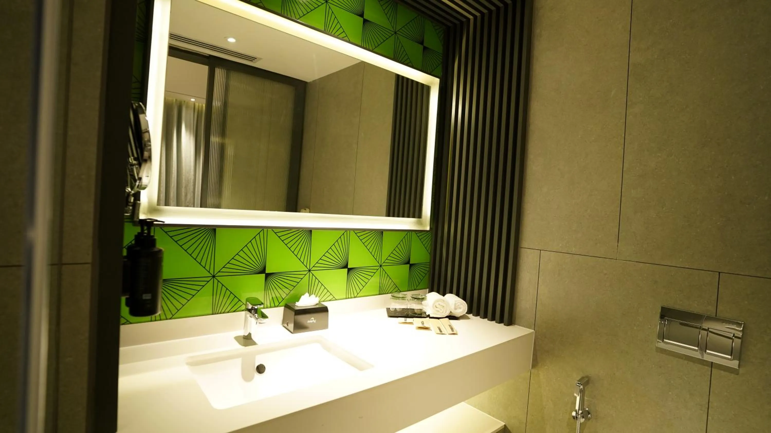 Bathroom in Ramada Encore by Wyndham Bareilly Civil Lines