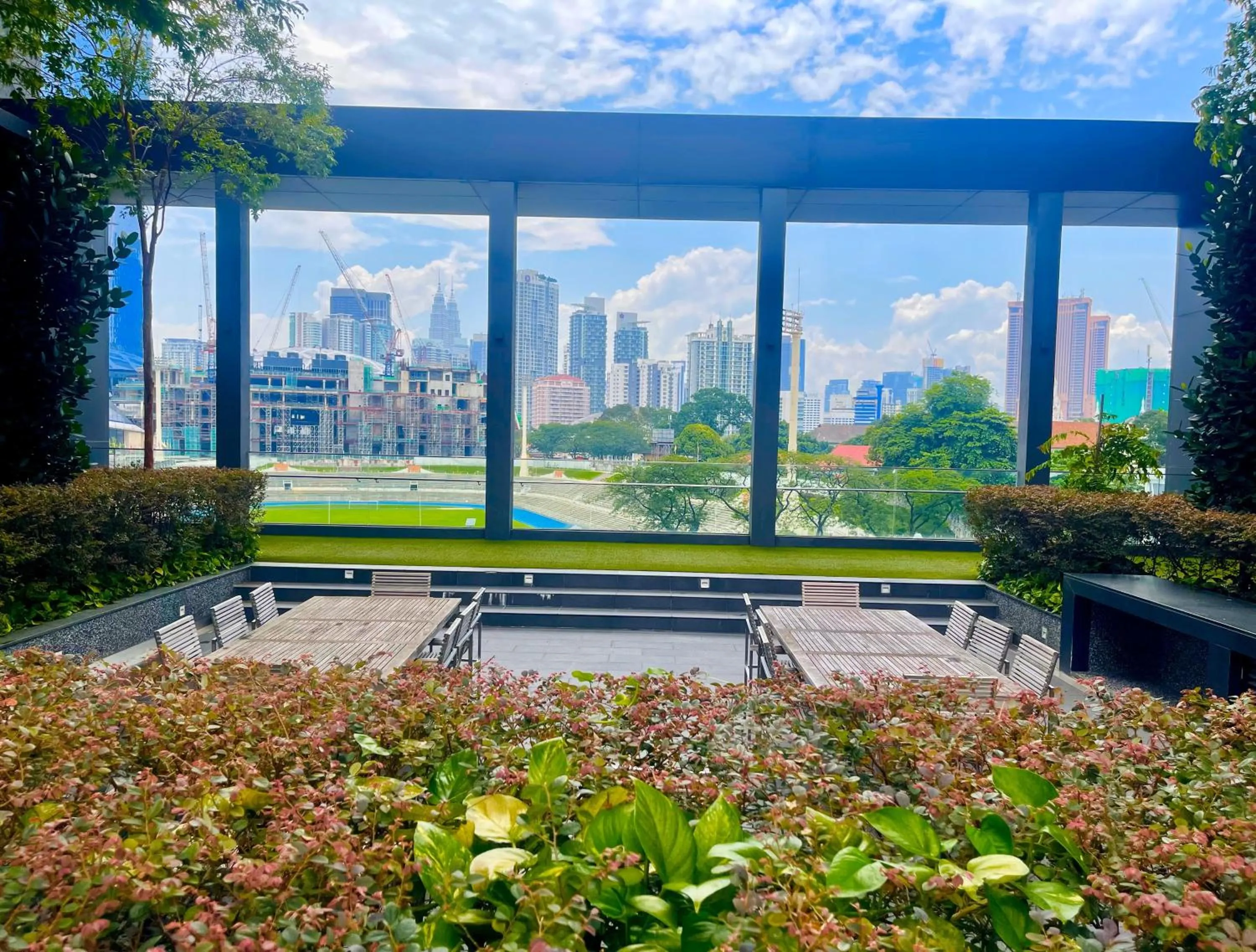 Garden view in Opus Residences Merdeka Tower KL